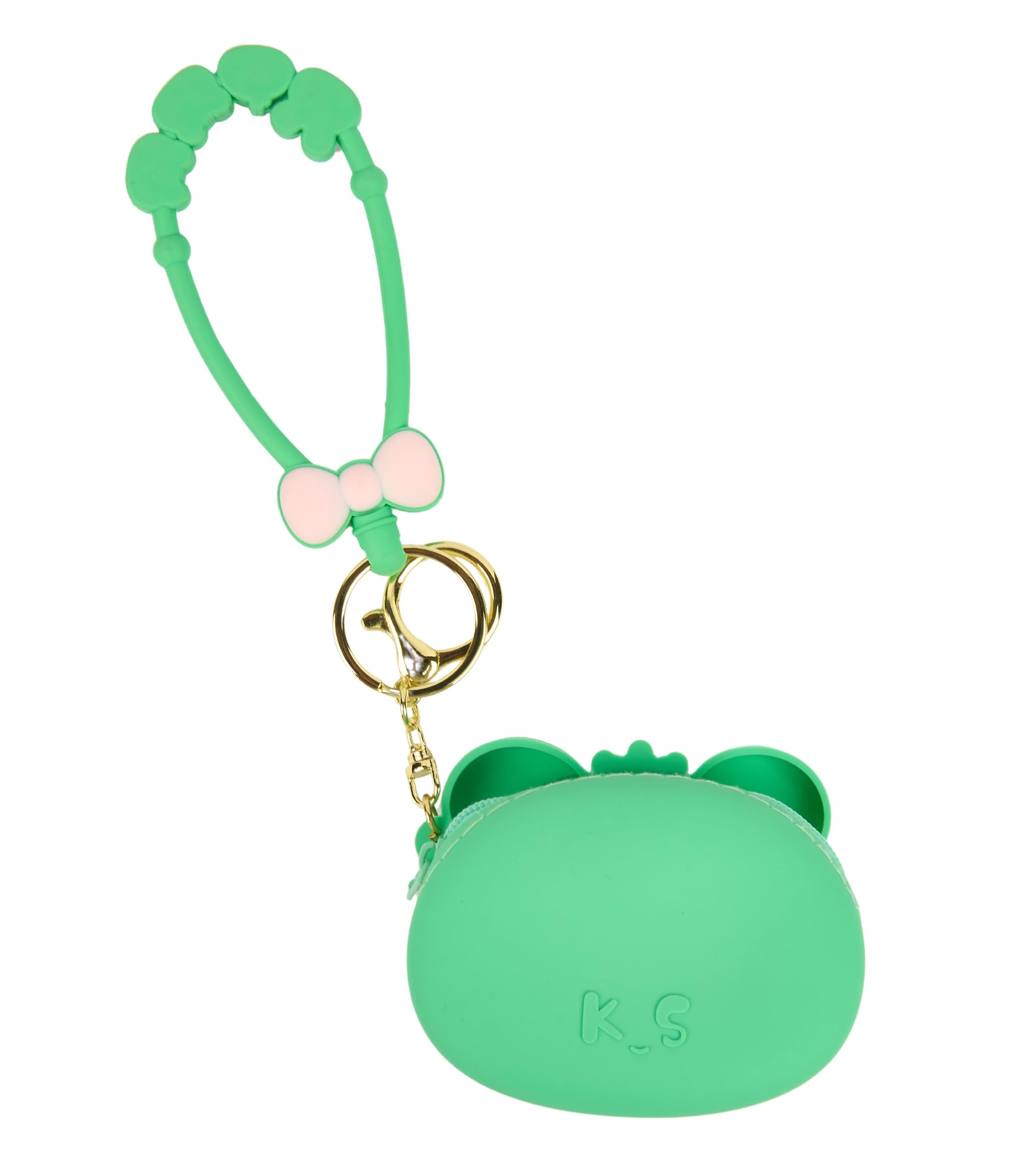 Premsons® Adorable Silicone Coin Purse with Keychain – Sensory Wristlet Pouch for Kids & Adults – Fun & Practical Gift Idea