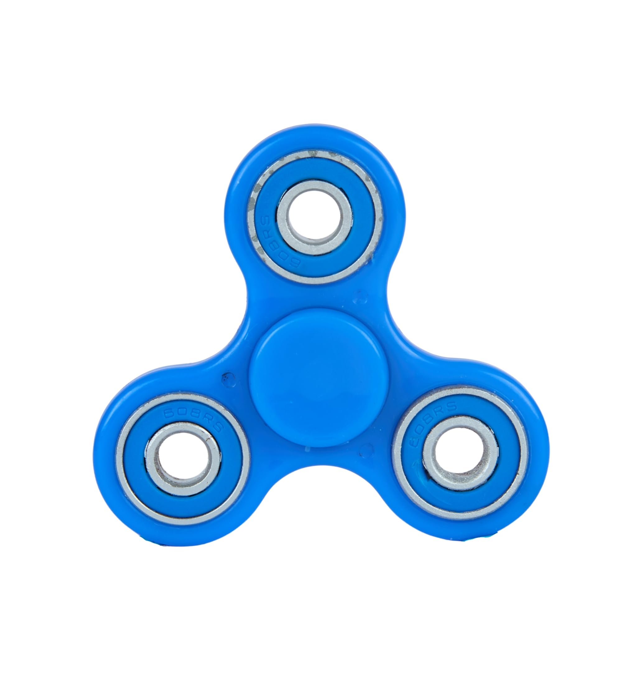 Premsons® Hand Spinner Desk Toy - High Speed Smooth Finger Spin Sensory Fidget Stress Relief Game Play for Kids & Adults - Birthday Party Gift - Four Bearing - Blue + Blue Bearing