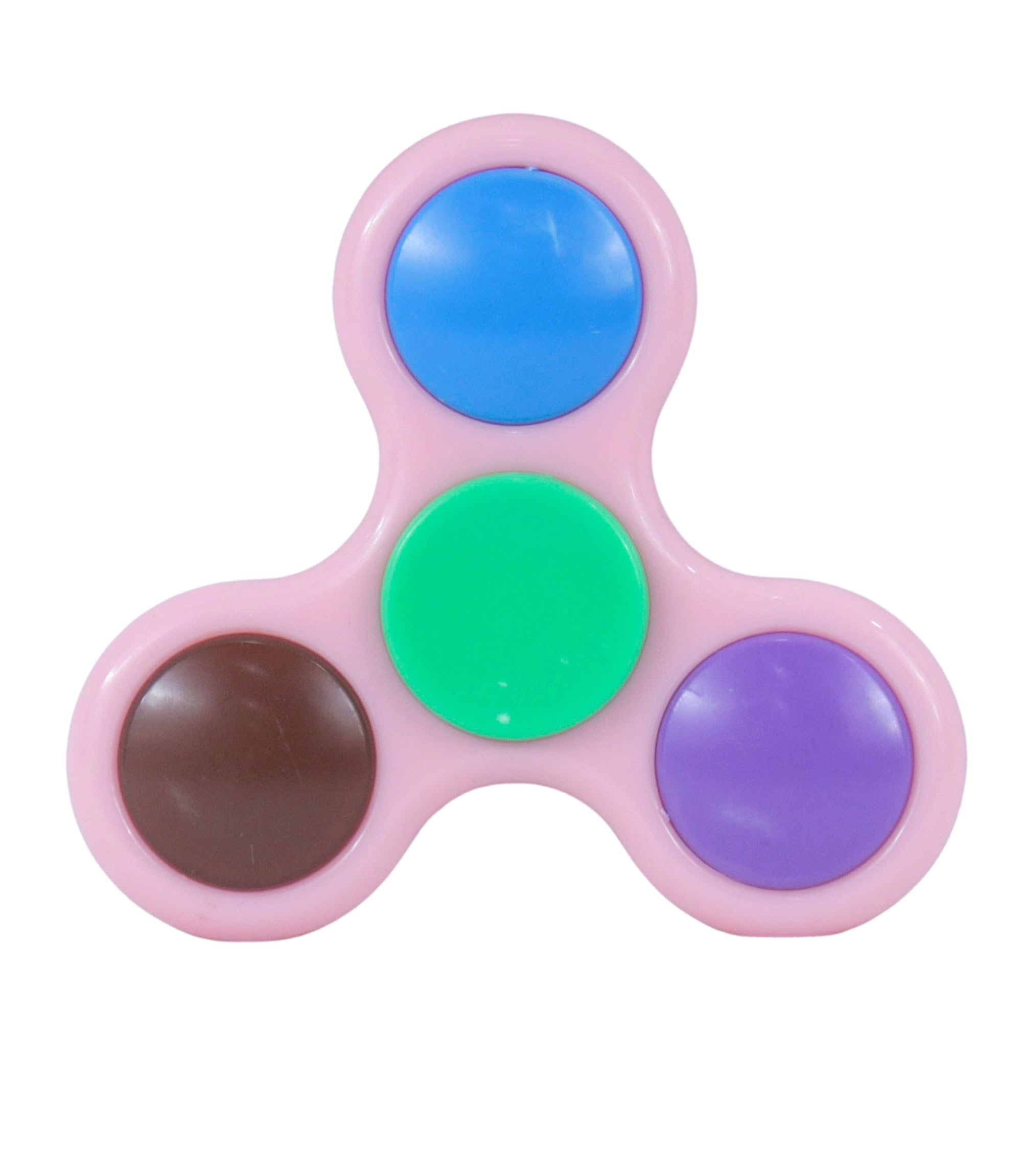 Premsons® Hand Spinner Desk Toy - High Speed Smooth Finger Spin Sensory Fidget Stress Relief Game Play for Kids & Adults - Birthday Party Gift - Plastic - Pink with Multi Bearing