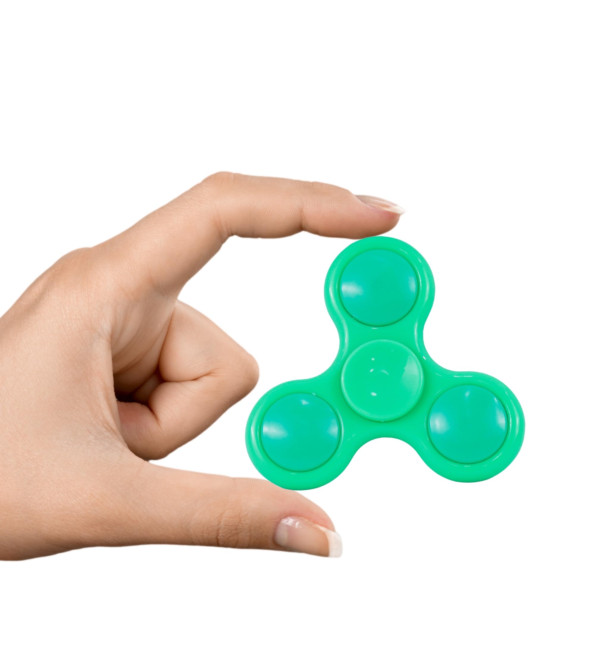 Premsons® Hand Spinner Desk Toy - High Speed Smooth Finger Spin Sensory Fidget Stress Relief Game Play for Kids & Adults - Birthday Party Gift - Plastic - Green