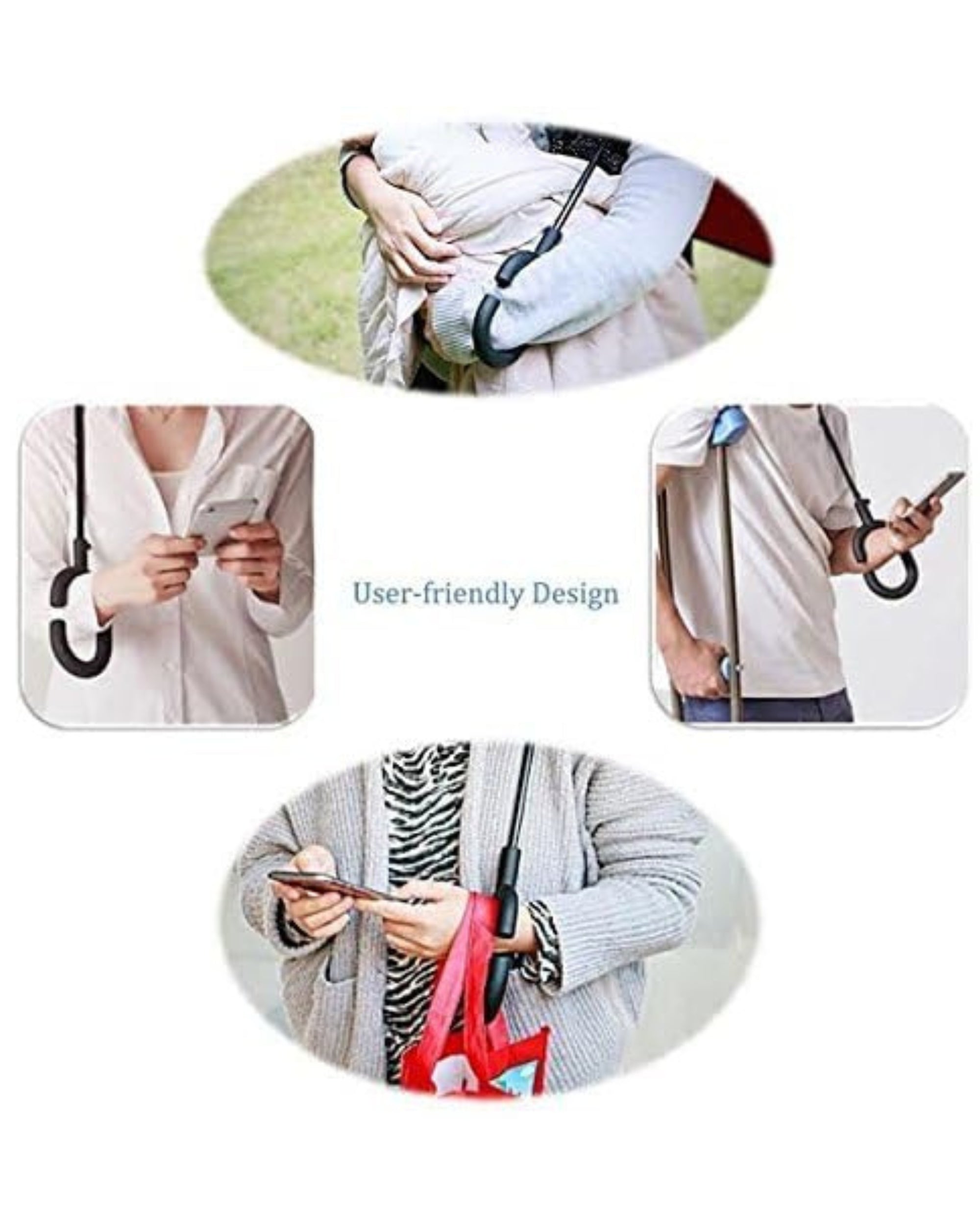 Upside Down® Windproof Inverted Umbrella – Double Layer Rain Umbrella with Floral Print | C-Shaped Handle for Hands-Free Use – Reverse Folding for Car & Travel