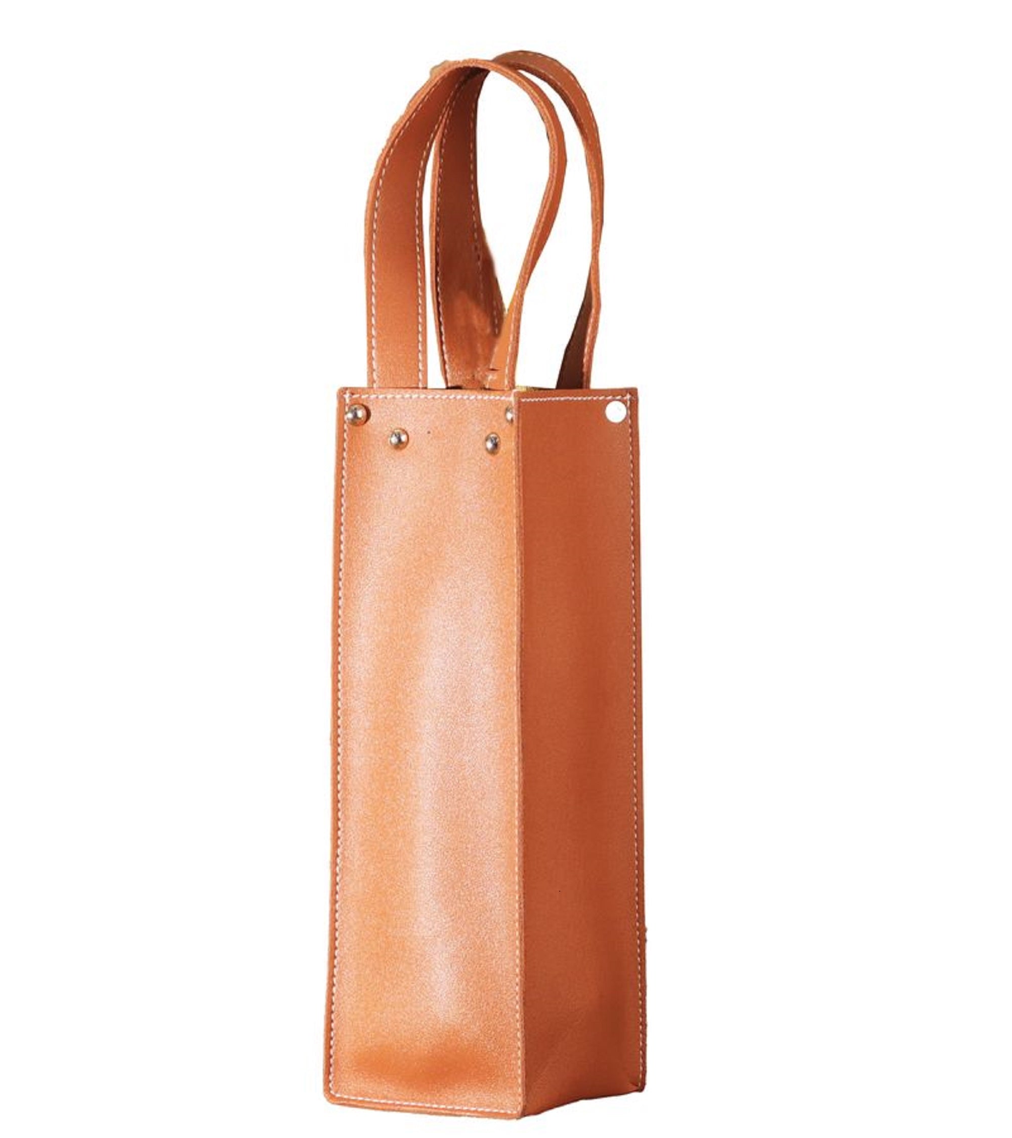 Premsons® Faux Leather Wine Bottle Bag - Single & Double Compartment Leatherette Storage Holder