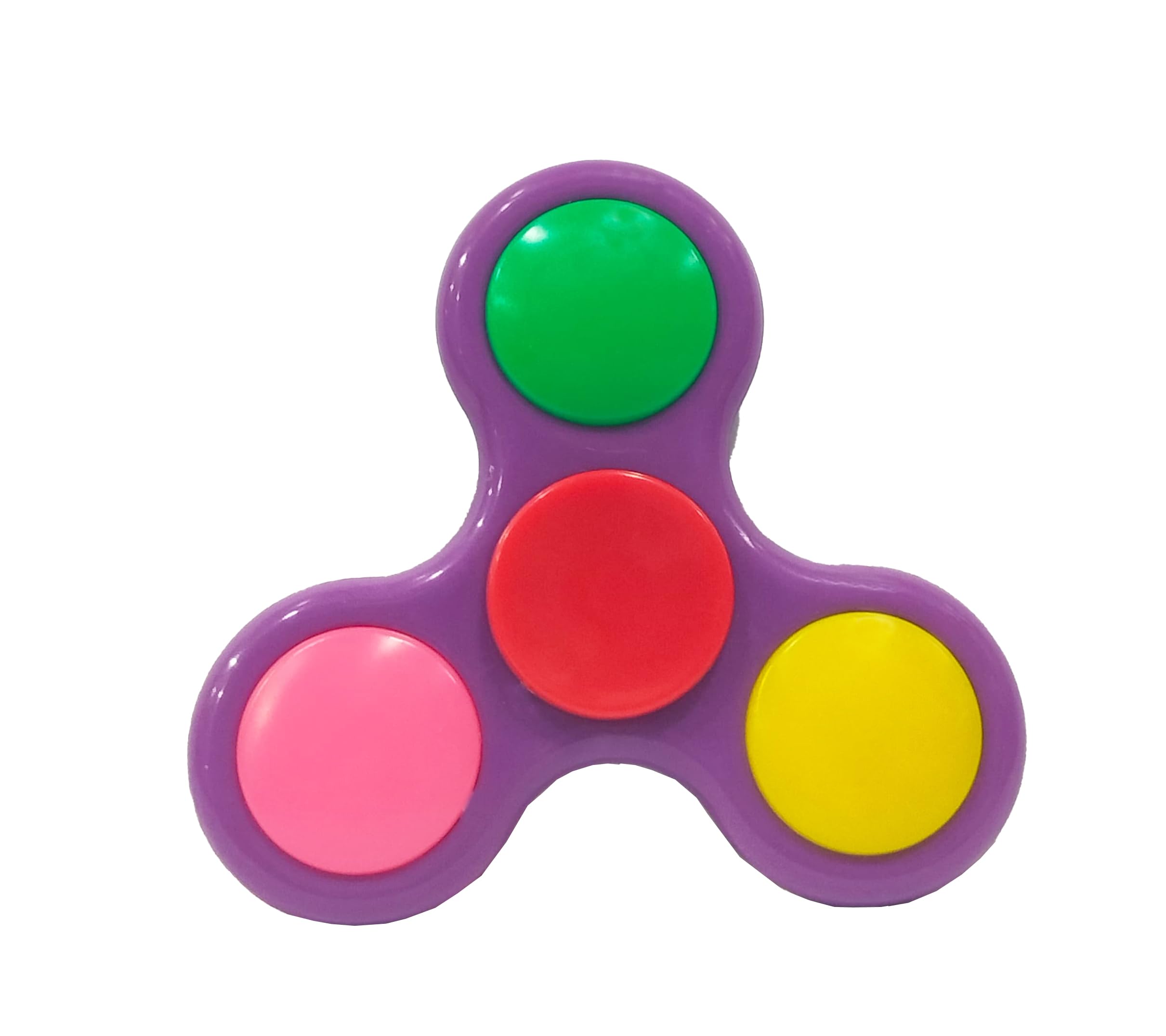 Premsons® Hand Spinner Desk Toy - High Speed Smooth Finger Spin Sensory Fidget Stress Relief Game Play for Kids & Adults - Birthday Party Gift - Plastic - Purple with Multi Bearing
