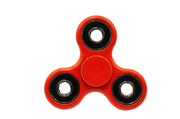 Premsons® Hand Spinner Desk Toy - High Speed Smooth Finger Spin Sensory Fidget Stress Relief Game Play for Kids & Adults - Birthday Party Gift - Four Bearing - Red + Black Dual Sided