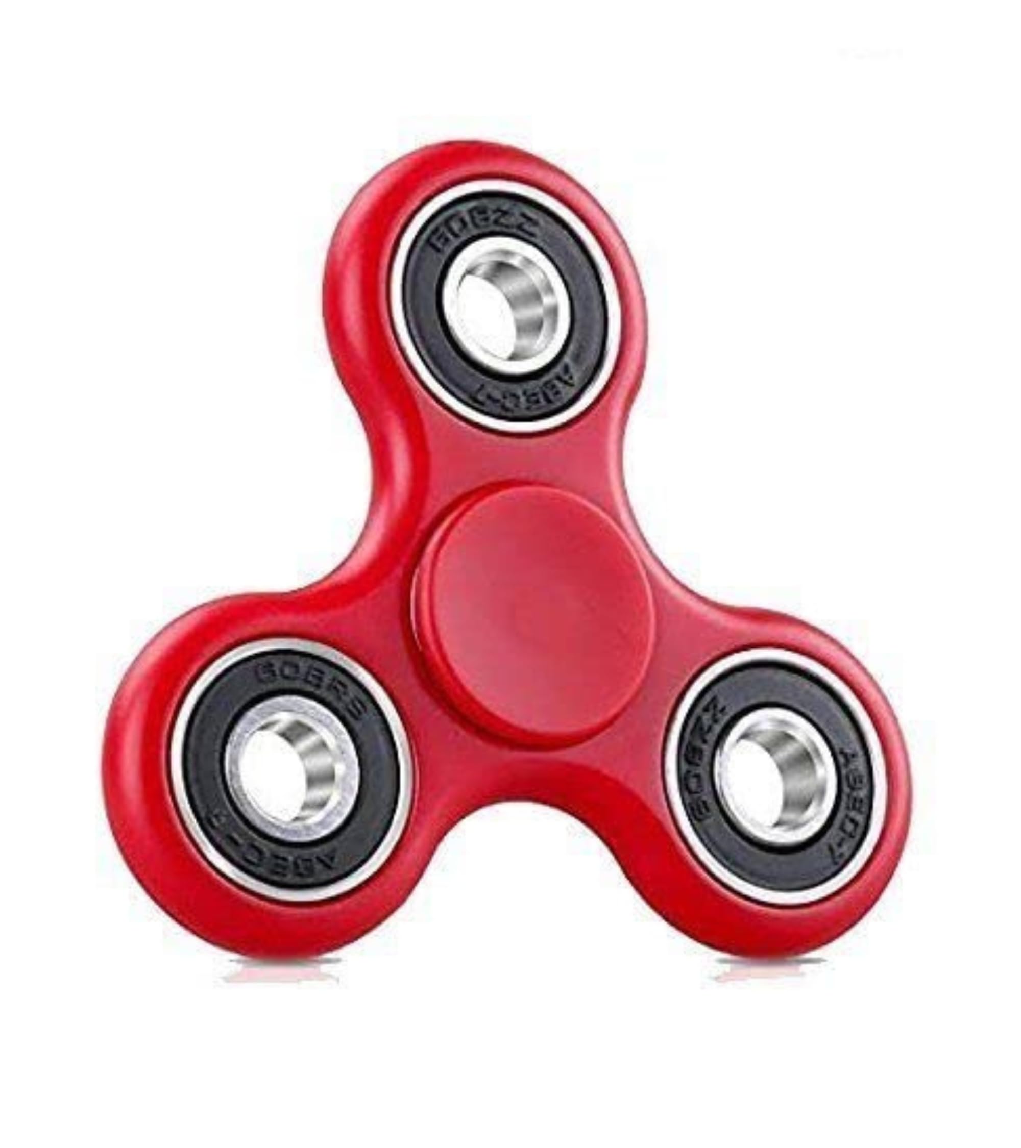 Premsons® Hand Spinner Desk Toy - High Speed Smooth Finger Spin Sensory Fidget Stress Relief Game Play for Kids & Adults - Birthday Party Gift - Four Bearing - Red