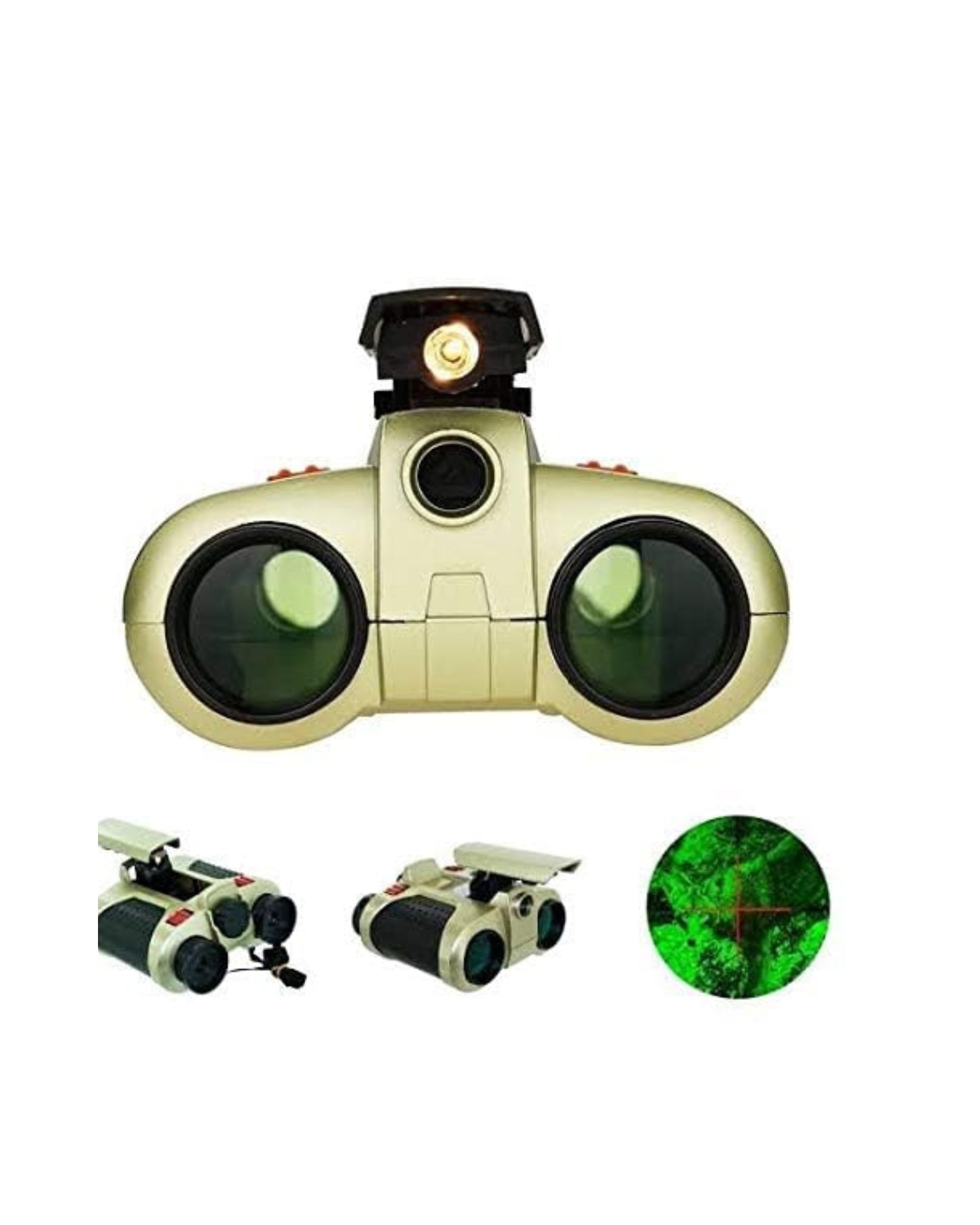Premsons®- Mini Compact Binoculars - High-Resolution Optics and Folding Design with Neck Strap and Light for Kids and Adults