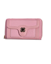 Eternia® Amourette Wallet Sling Bag – Elegant & Versatile Faux Leather Crossbody Wallet Clutch with Detachable Straps - Pink