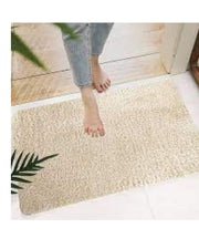 Premsons® Super Soft Anti-Skid Bath Mat – Ultra Absorbent & Plush Rectangular Rug for Bathroom, Quick-Dry, Machine Washable, Comfortable & Durable (40x60 cm, Cream)