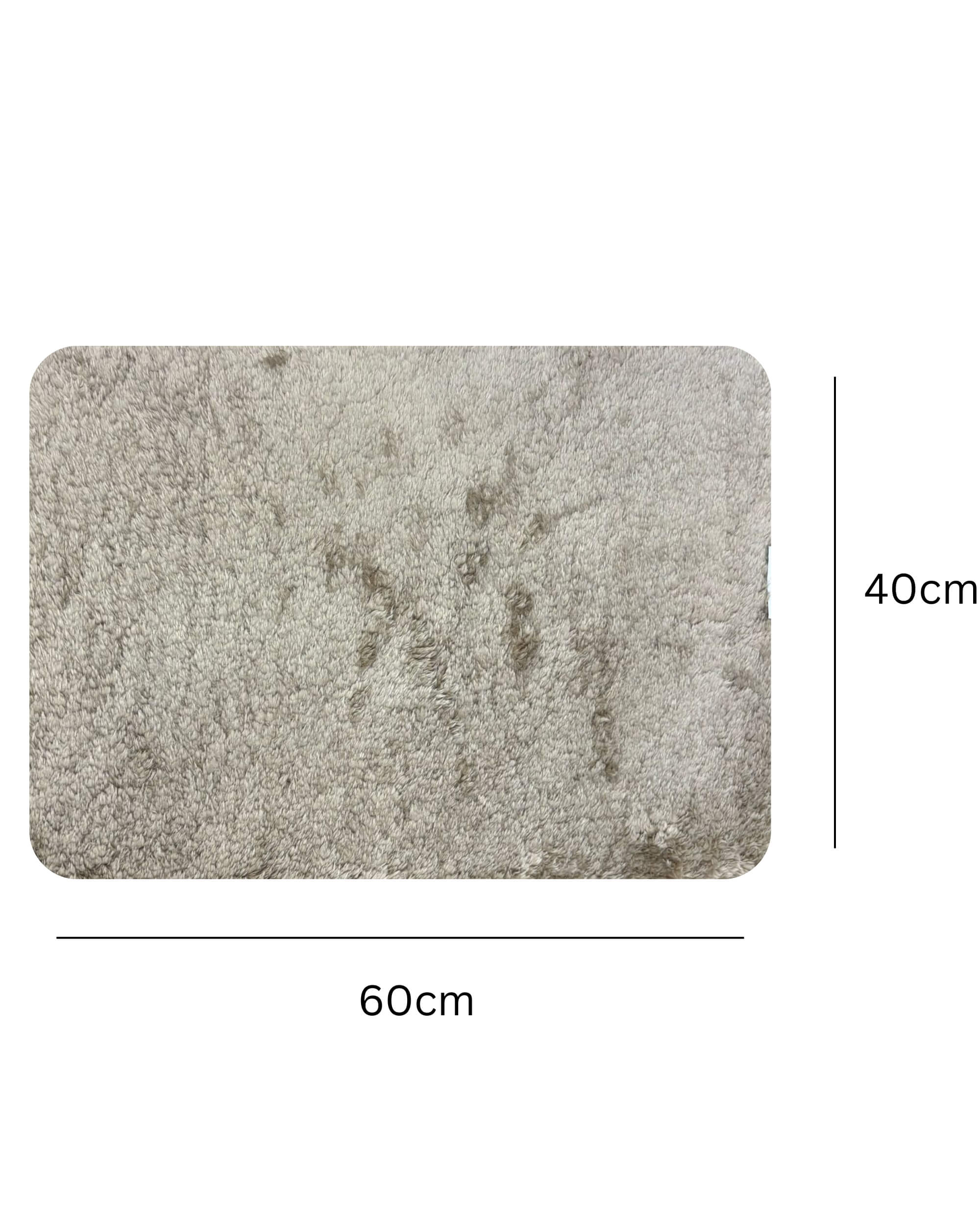 Premsons® Super Soft Anti-Skid Bath Mat – Ultra Absorbent & Plush Rectangular Rug for Bathroom, Quick-Dry, Machine Washable, Comfortable & Durable (40x60 cm, Cream)