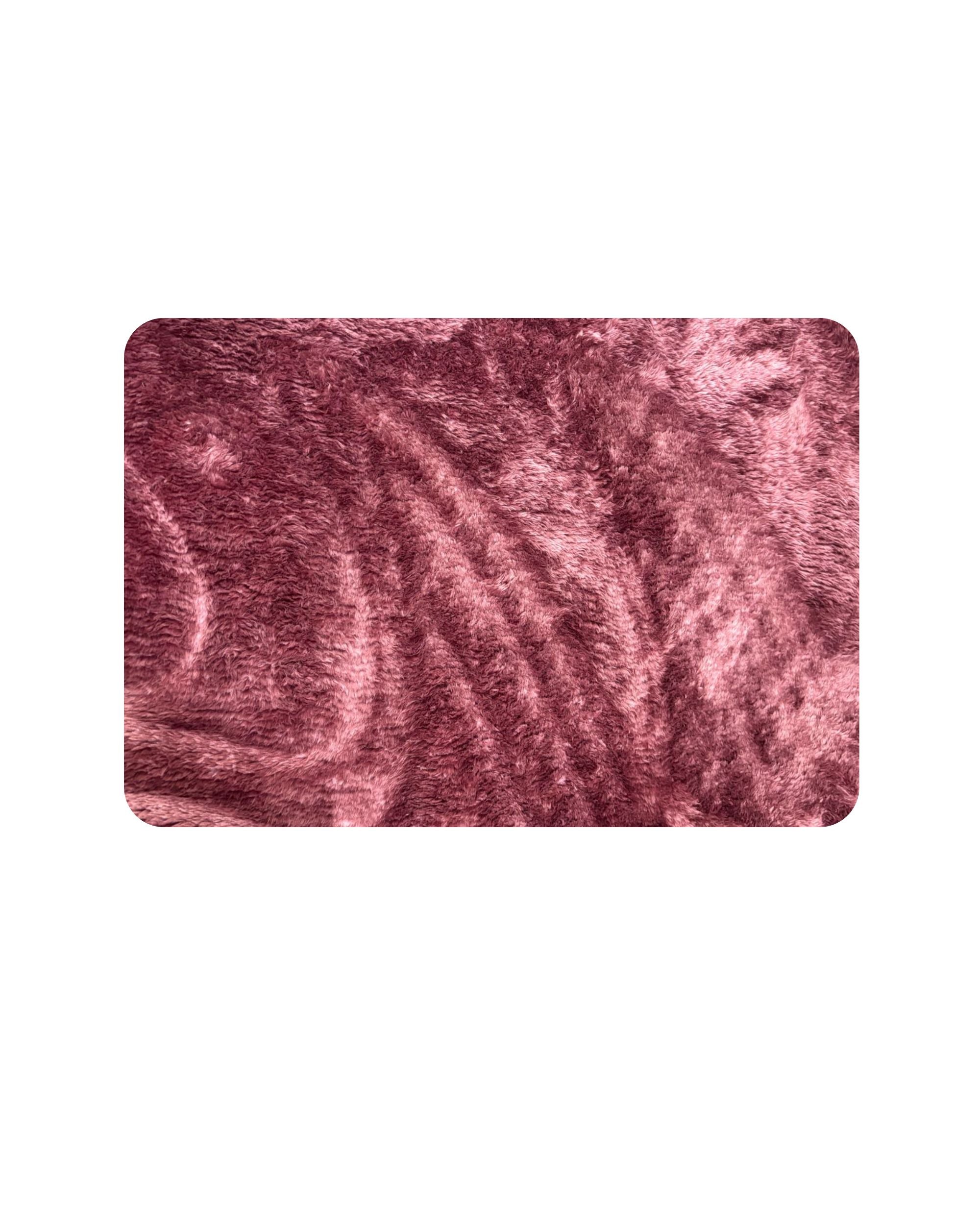 Premsons® Super Soft Anti-Skid Bath Mat – Ultra Absorbent & Plush Rectangular Rug for Bathroom, Quick-Dry, Machine Washable, Comfortable & Durable (40x60 cm, Wine red)