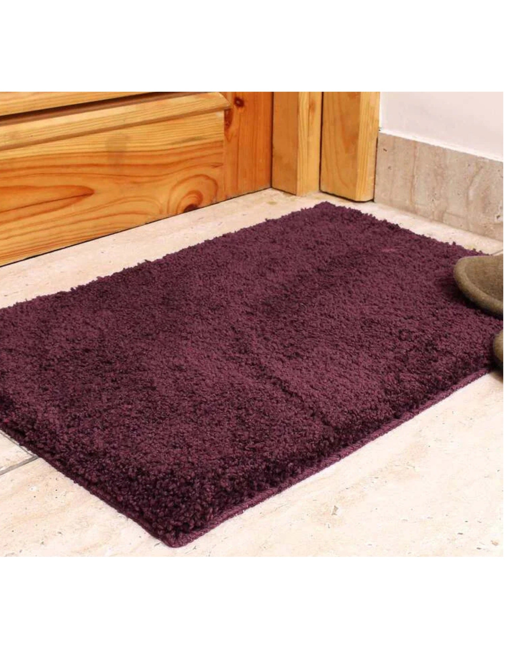 Premsons® Super Soft Anti-Skid Bath Mat – Ultra Absorbent & Plush Rectangular Rug for Bathroom, Quick-Dry, Machine Washable, Comfortable & Durable (40x60 cm, Dark Brown)