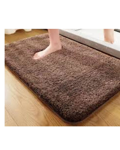 Premsons® Super Soft Anti-Skid Bath Mat – Ultra Absorbent & Plush Rectangular Rug for Bathroom, Quick-Dry, Machine Washable, Comfortable & Durable (40x60 cm, Mocha Mousse Brown)