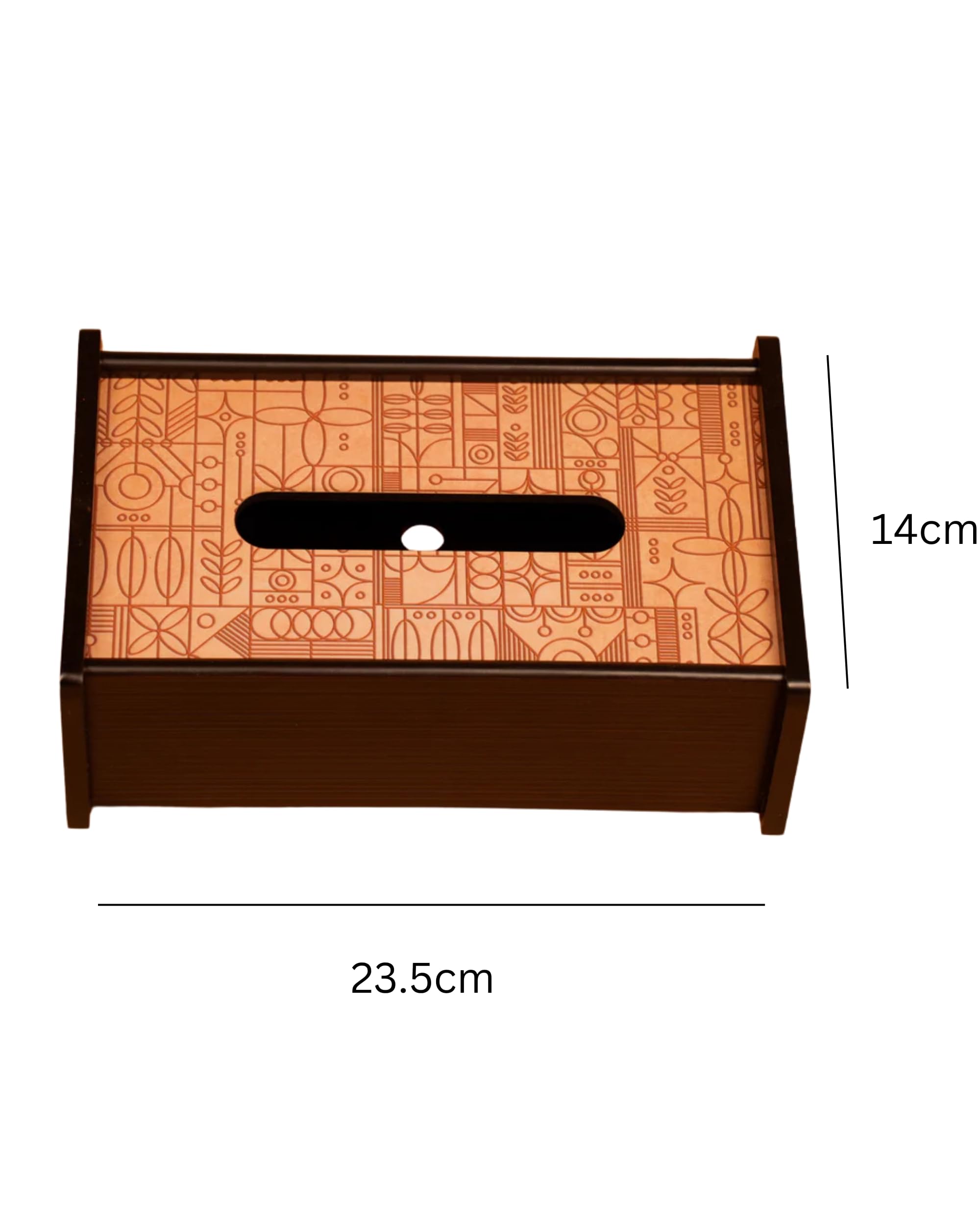 Premsons® Wooden Tissue Holder – Elegant & Durable Tissue Dispenser for Home, Office & Car Decor with Digital Printed Design