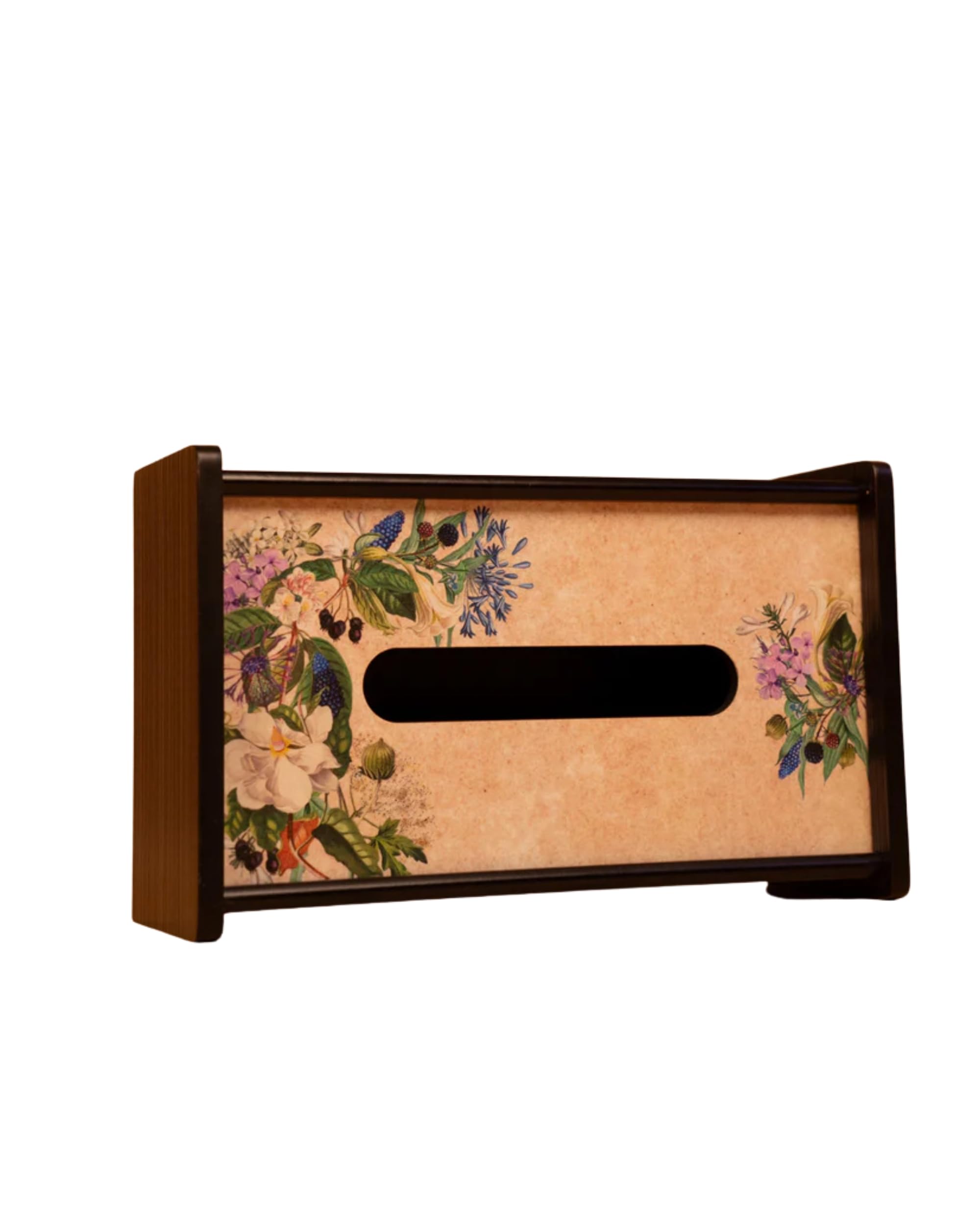Premsons® Wooden Tissue Holder – Elegant & Durable Tissue Dispenser for Home, Office & Car Decor with Digital Printed Design