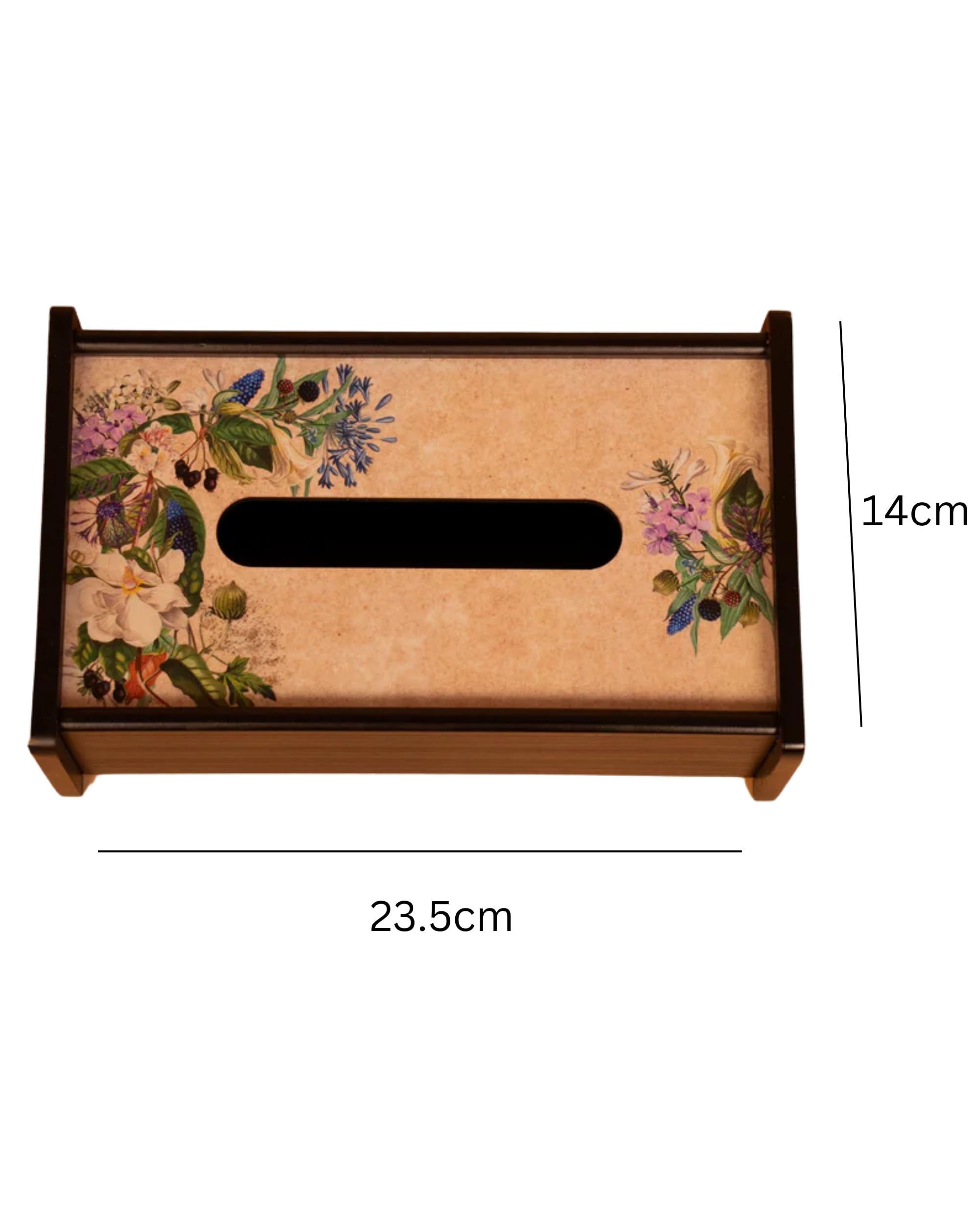 Premsons® Wooden Tissue Holder – Elegant & Durable Tissue Dispenser for Home, Office & Car Decor with Digital Printed Design
