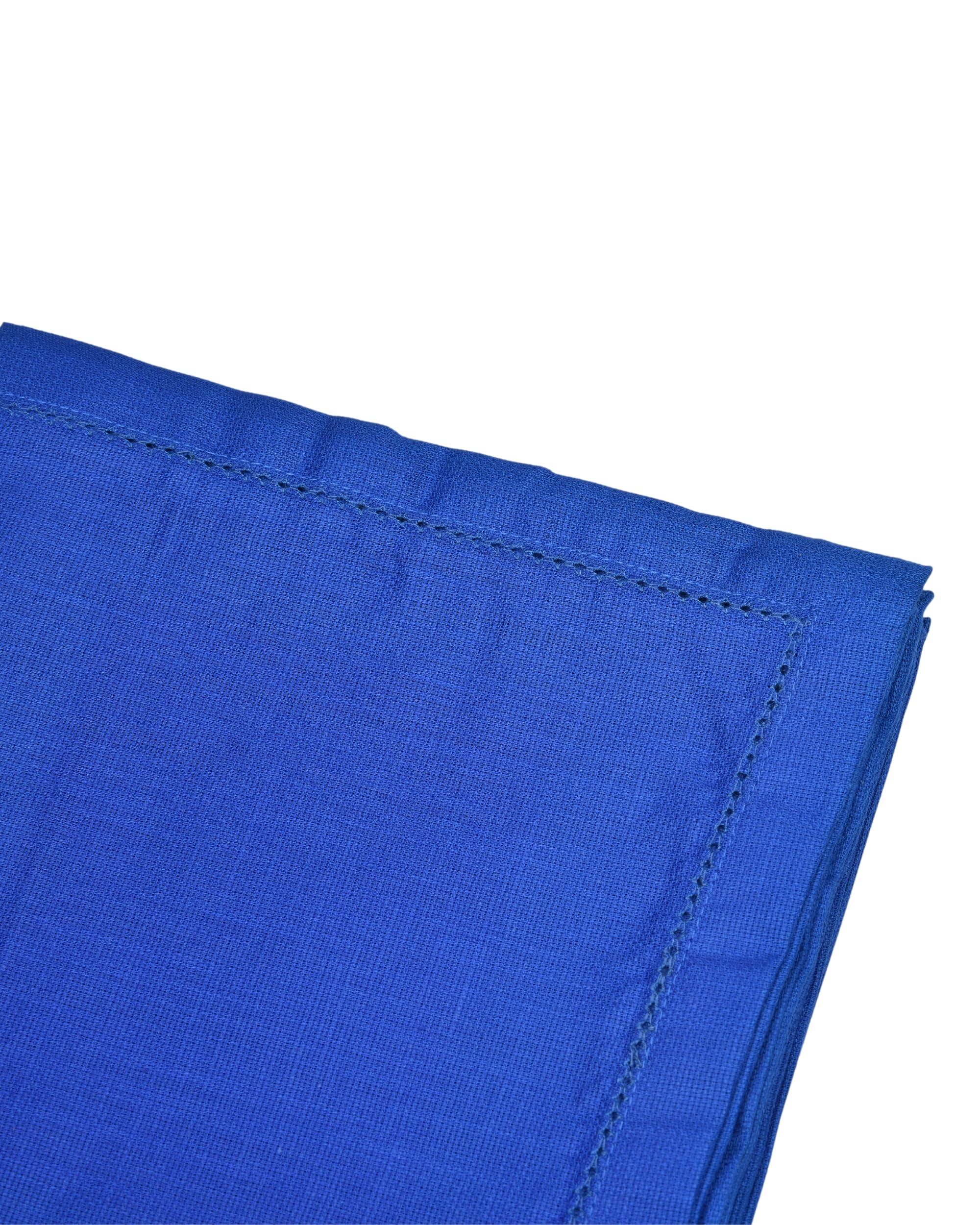 Premsons® Elegant Linen-Cotton Table Napkins – 16x16 Inch (Pack of 6) | Reusable & Machine Washable | Ideal for Dining, Parties, Weddings, Restaurants & Hotels - Navy Blue