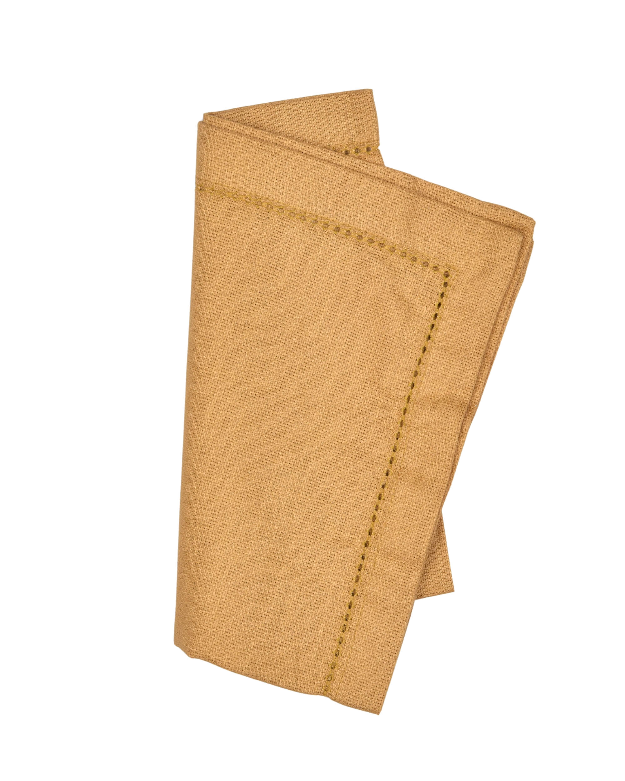 Premsons® Elegant Linen-Cotton Table Napkins – 16x16 Inch (Pack of 6) | Reusable & Machine Washable | Ideal for Dining, Parties, Weddings, Restaurants & Hotels - Light Brown