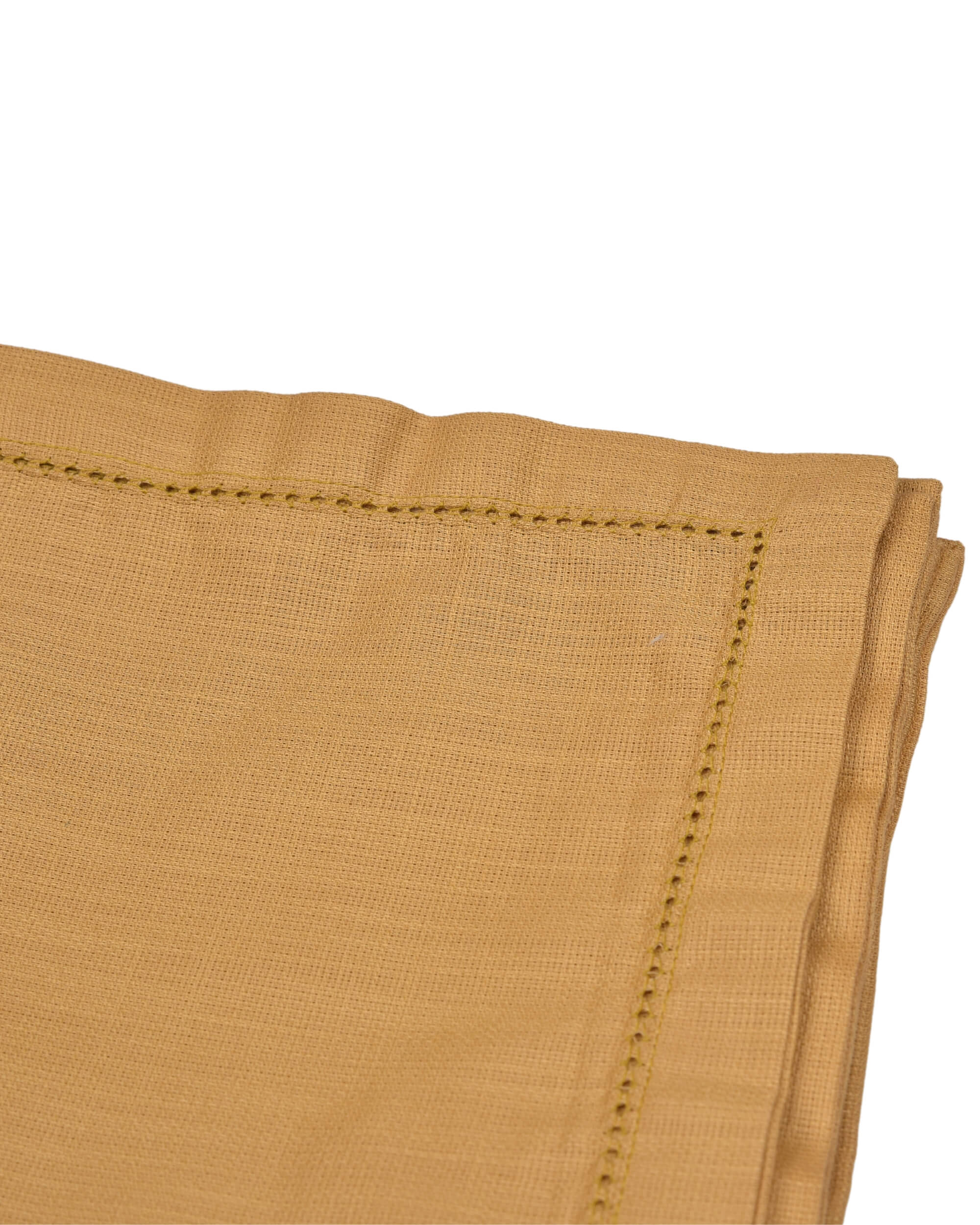 Premsons® Elegant Linen-Cotton Table Napkins – 16x16 Inch (Pack of 6) | Reusable & Machine Washable | Ideal for Dining, Parties, Weddings, Restaurants & Hotels - Light Brown