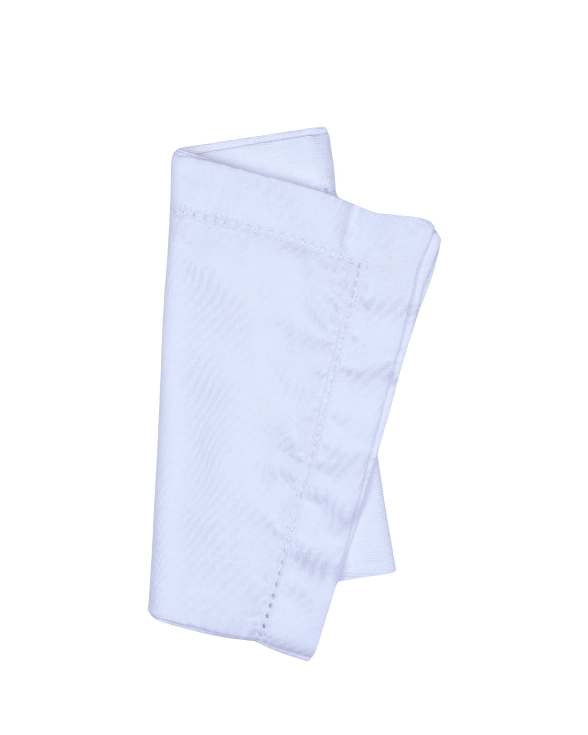 Premsons® Elegant Linen-Cotton Table Napkins – 16x16 Inch (Pack of 6) | Reusable & Machine Washable | Ideal for Dining, Parties, Weddings, Restaurants & Hotels - White