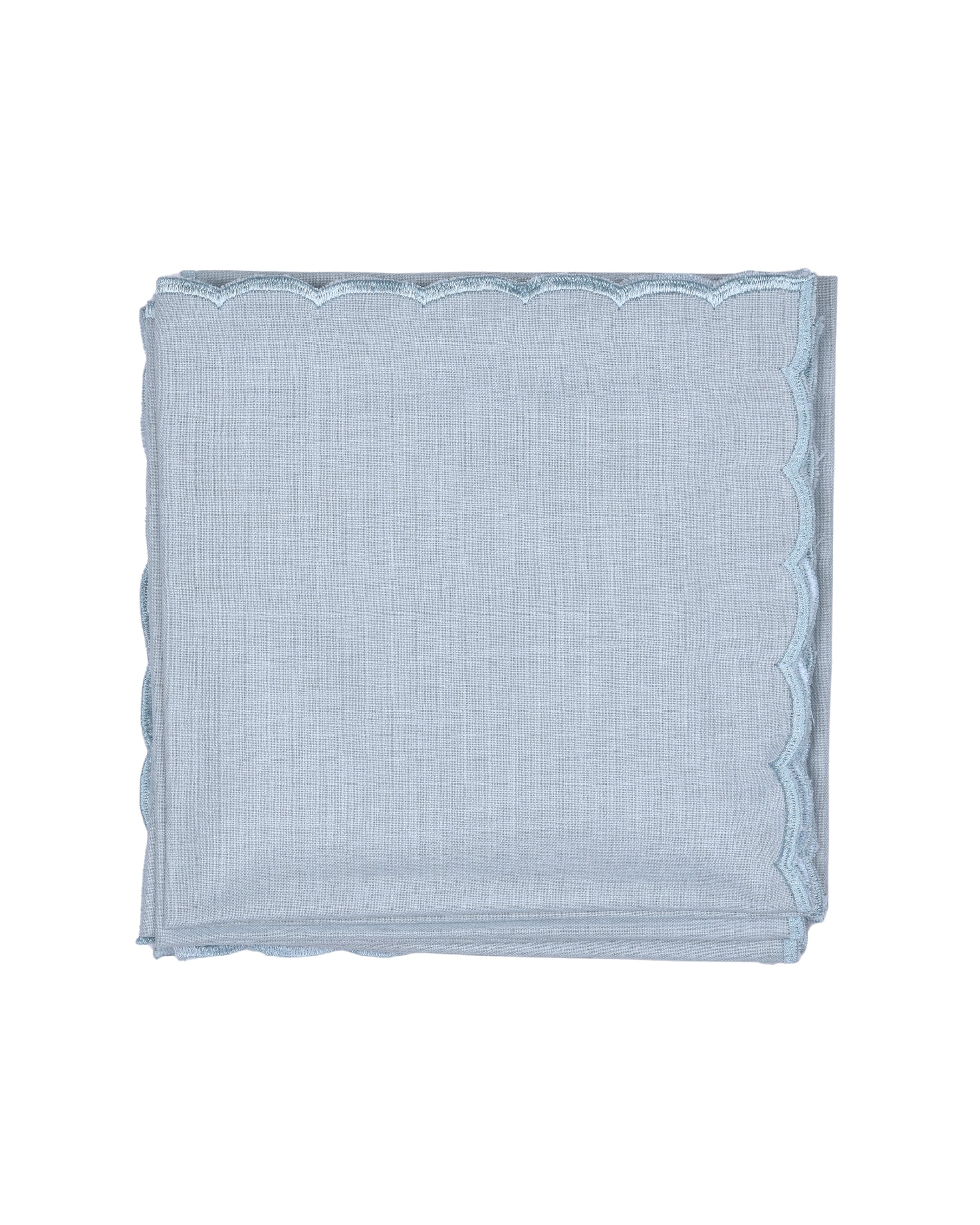 Premsons® Elegant Linen-Cotton Table Napkins – 16x16 Inch (Pack of 6) | Reusable & Machine Washable | Ideal for Dining, Parties, Weddings, Restaurants & Hotels - Light Blue