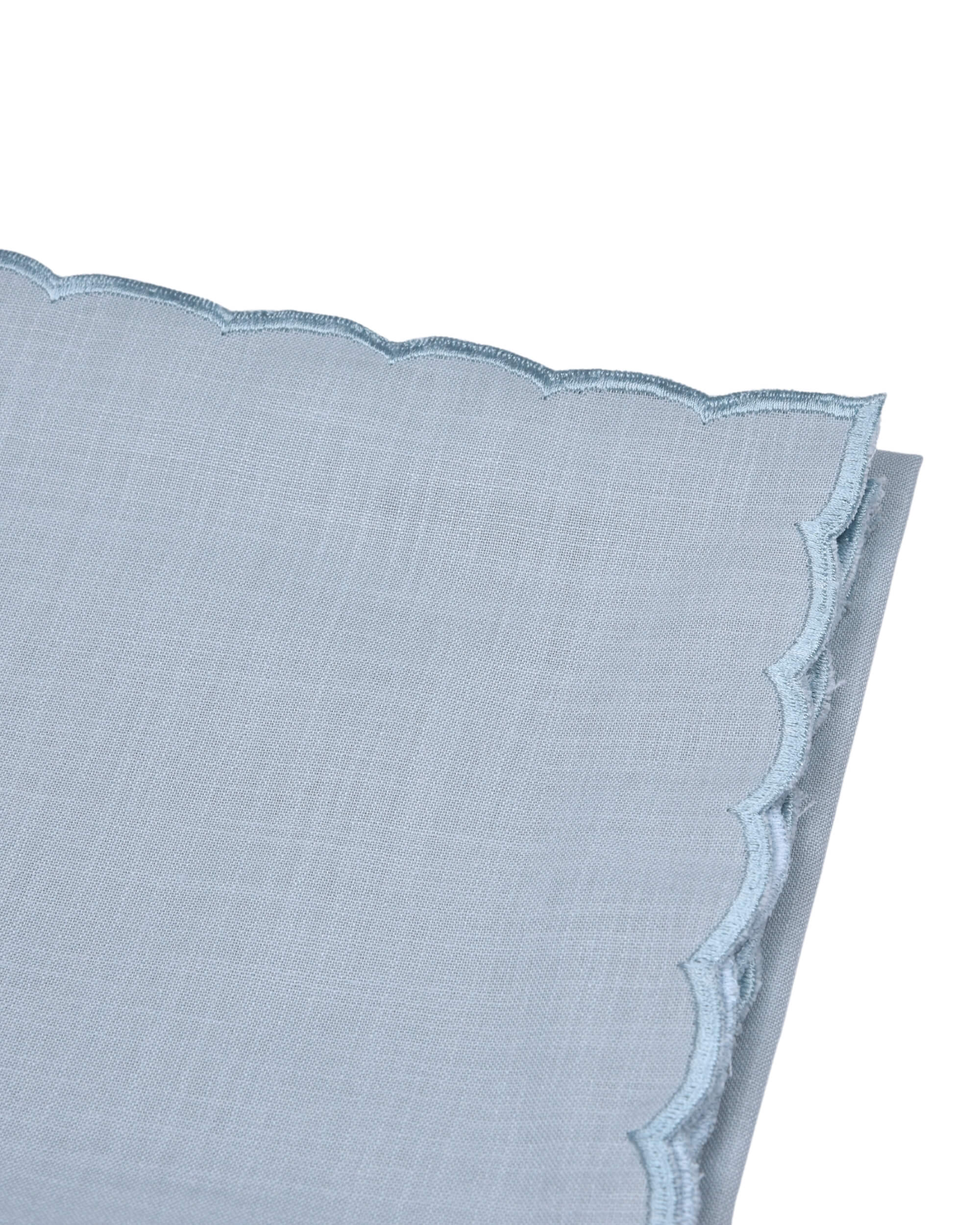 Premsons® Elegant Linen-Cotton Table Napkins – 16x16 Inch (Pack of 6) | Reusable & Machine Washable | Ideal for Dining, Parties, Weddings, Restaurants & Hotels - Light Blue
