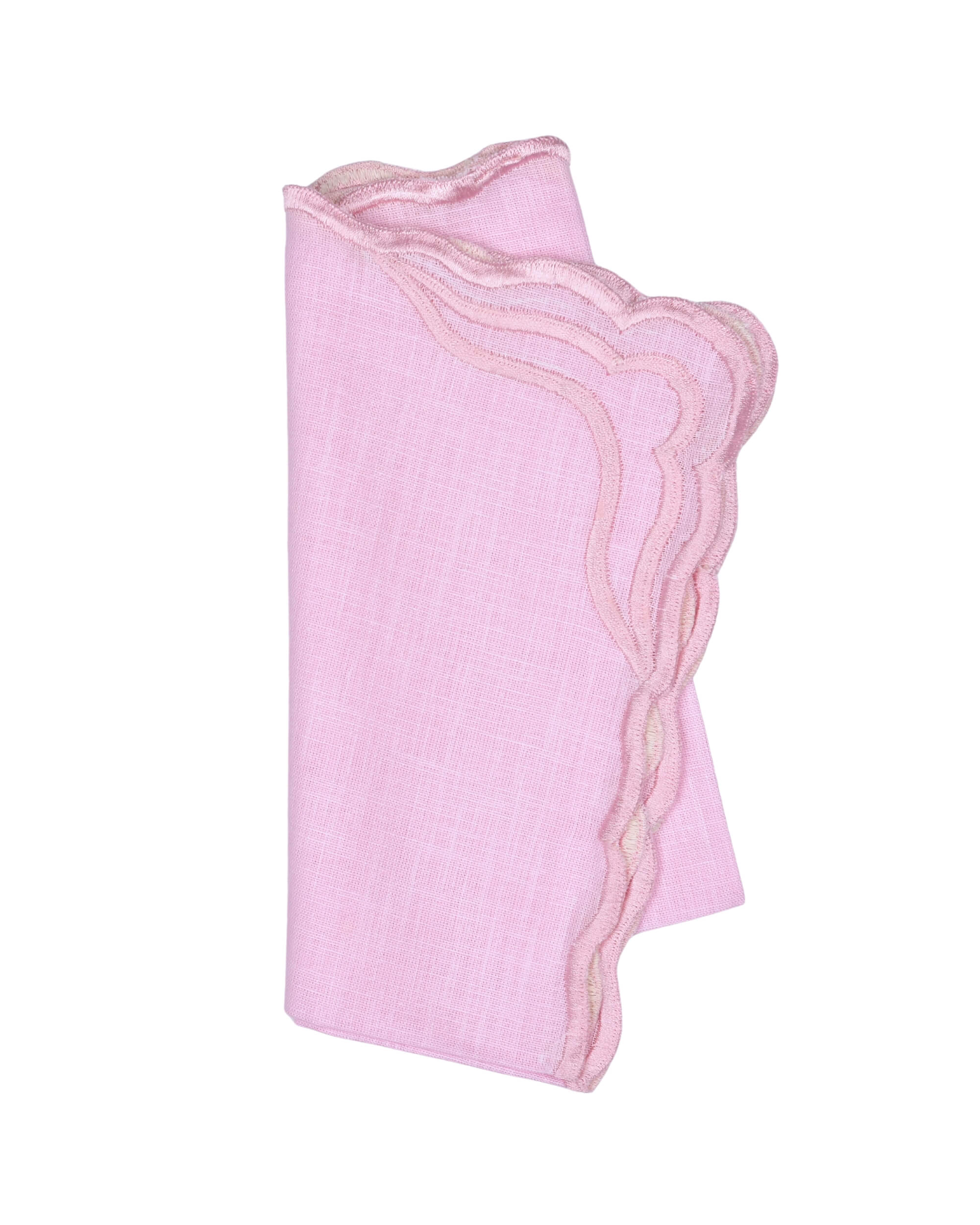 Premsons® Elegant Linen-Cotton Table Napkins – 16x16 Inch (Pack of 6) | Reusable & Machine Washable | Ideal for Dining, Parties, Weddings, Restaurants & Hotels - Light Pink