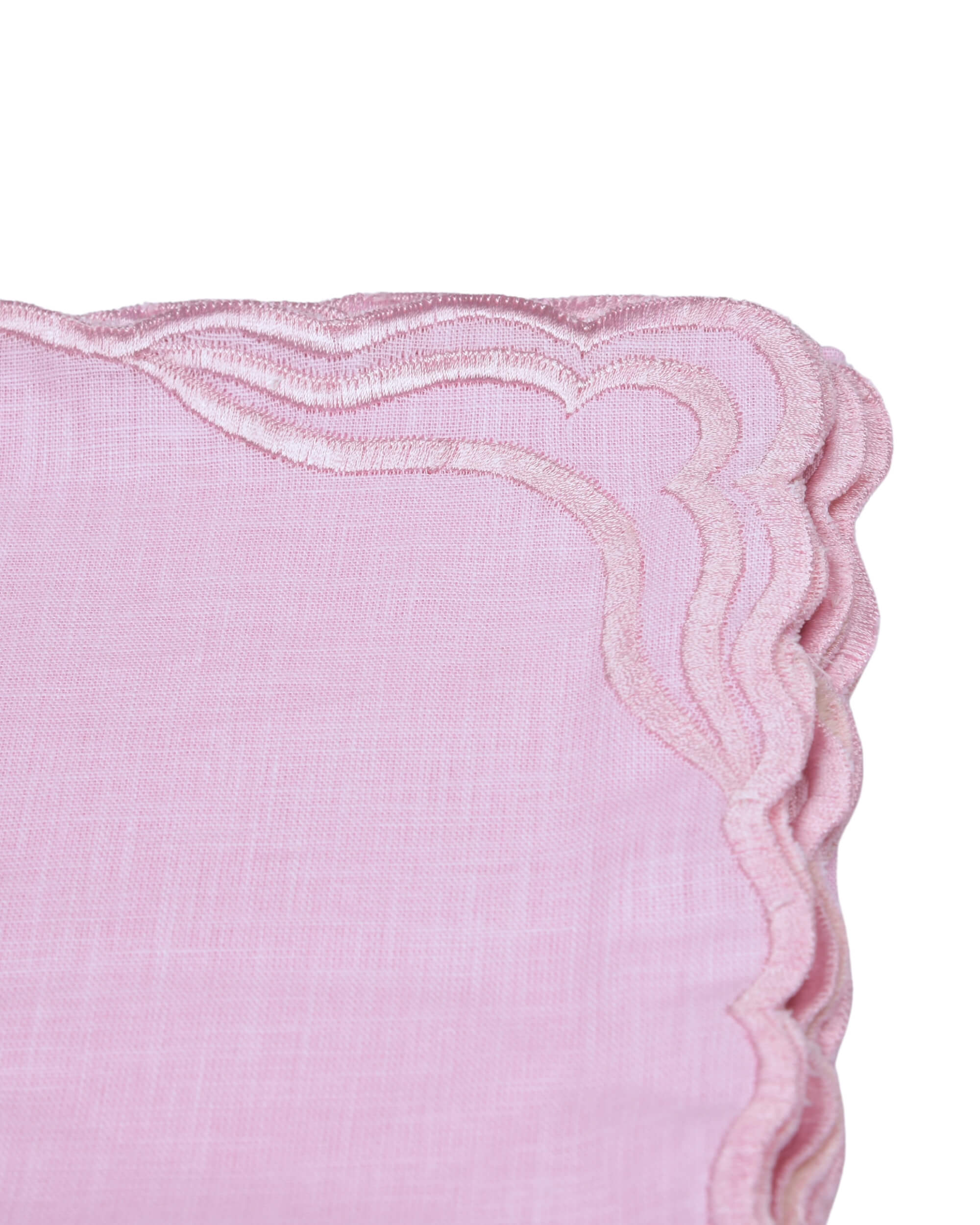 Premsons® Elegant Linen-Cotton Table Napkins – 16x16 Inch (Pack of 6) | Reusable & Machine Washable | Ideal for Dining, Parties, Weddings, Restaurants & Hotels - Light Pink