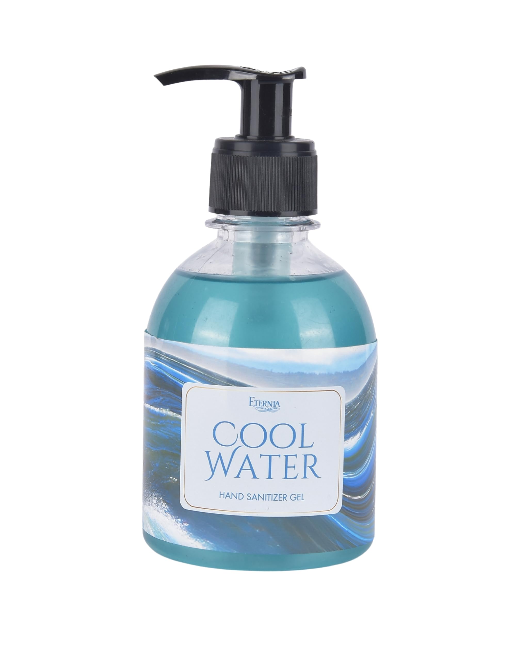 Eternia® Premium Hand Sanitizer Gel – 250ml Pump Dispenser | Advanced Germ Protection & Moisturizing Formula for Home, Hospital & Professional Use - Cool Water Scent