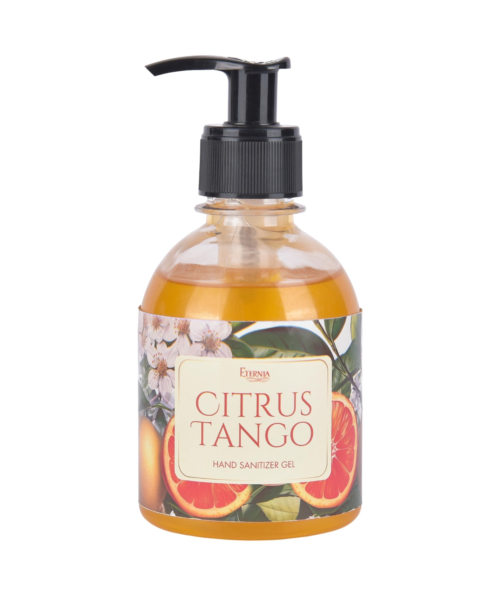 Eternia® Premium Hand Sanitizer Gel – 250ml Pump Dispenser | Advanced Germ Protection & Moisturizing Formula for Home, Hospital & Professional Use - Citrus Tango Scent