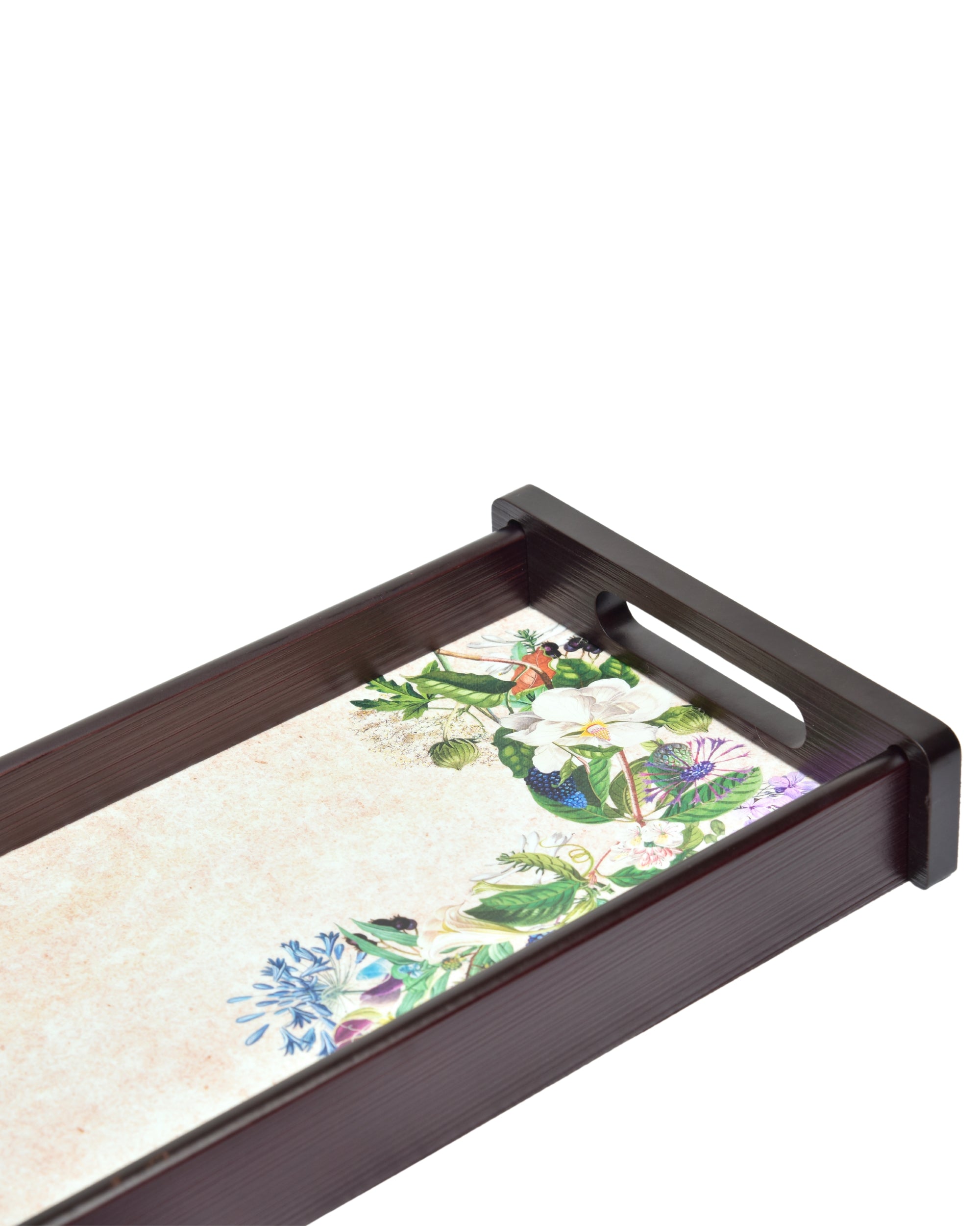 Premsons® Florence Wooden Serving Tray – Premium Rectangle Shape Trays for Home, Kitchen, Dining & Restaurant | Stylish & Durable Wood Trays for Serving Food, Drinks & Décor