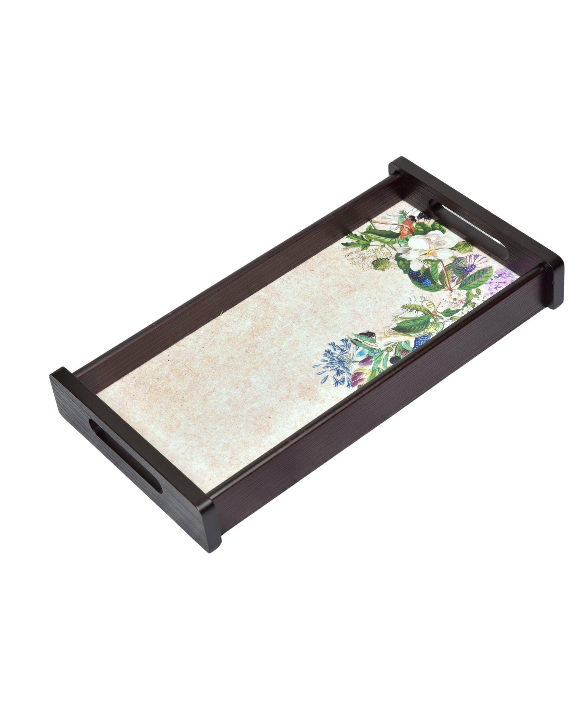 Premsons® Florence Wooden Serving Tray – Premium Rectangle Shape Trays for Home, Kitchen, Dining & Restaurant | Stylish & Durable Wood Trays for Serving Food, Drinks & Décor