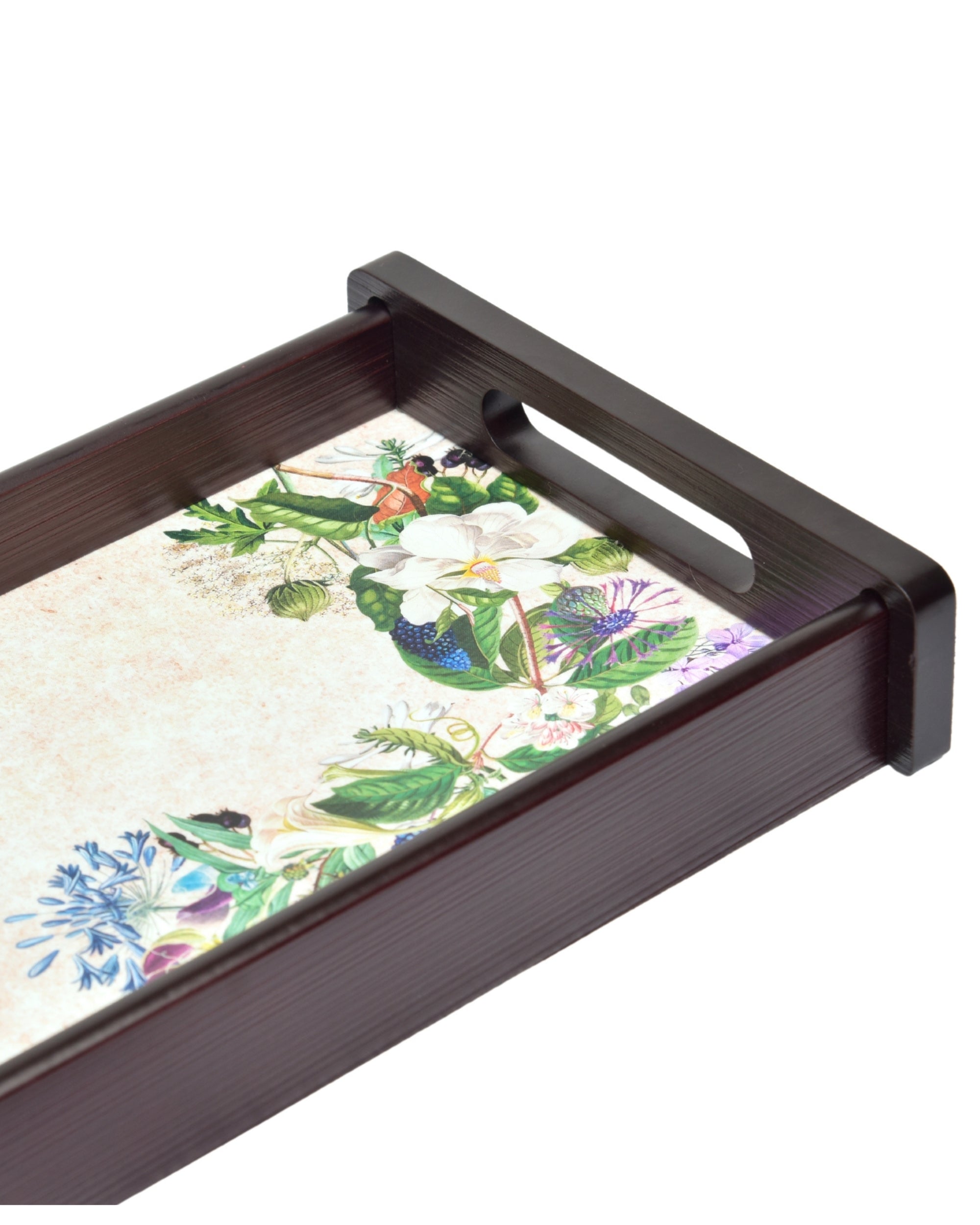 Premsons® Florence Wooden Serving Tray – Premium Rectangle Shape Trays for Home, Kitchen, Dining & Restaurant | Stylish & Durable Wood Trays for Serving Food, Drinks & Décor