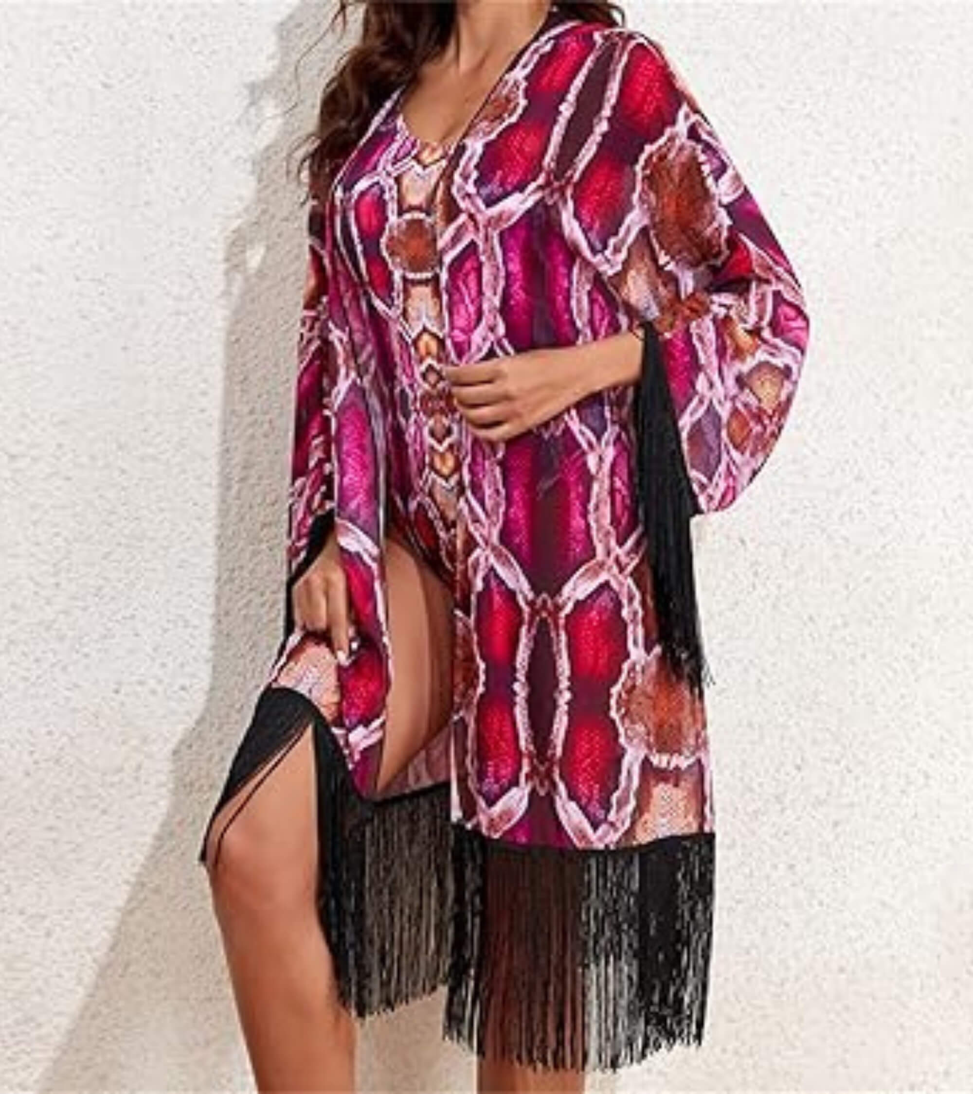 Premsons® One-Shoulder Snakeskin Print Swimsuit – Bold, Vibrant & Stylish Beachwear for Pool Parties, Vacations & Resort Looks
