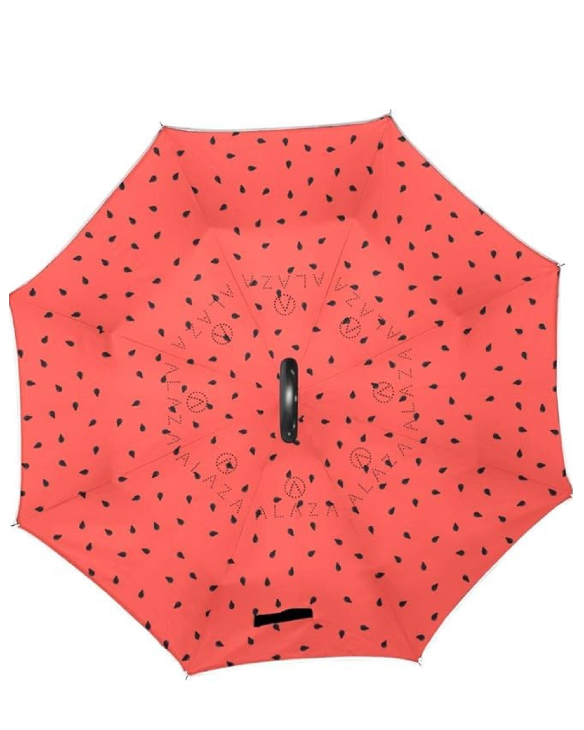 Upside Down® Windproof Inverted Umbrella – Double Layer Folding Rain Protection with Hands-Free C-Shaped Handle | Reverse Closing Design for Car & Travel (Red & Black)