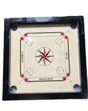 Premsons® Carrom Board – 18x18 Inch Small Size Wooden Game Board with Glossy Finish | Indoor Family Fun for Kids & Adults