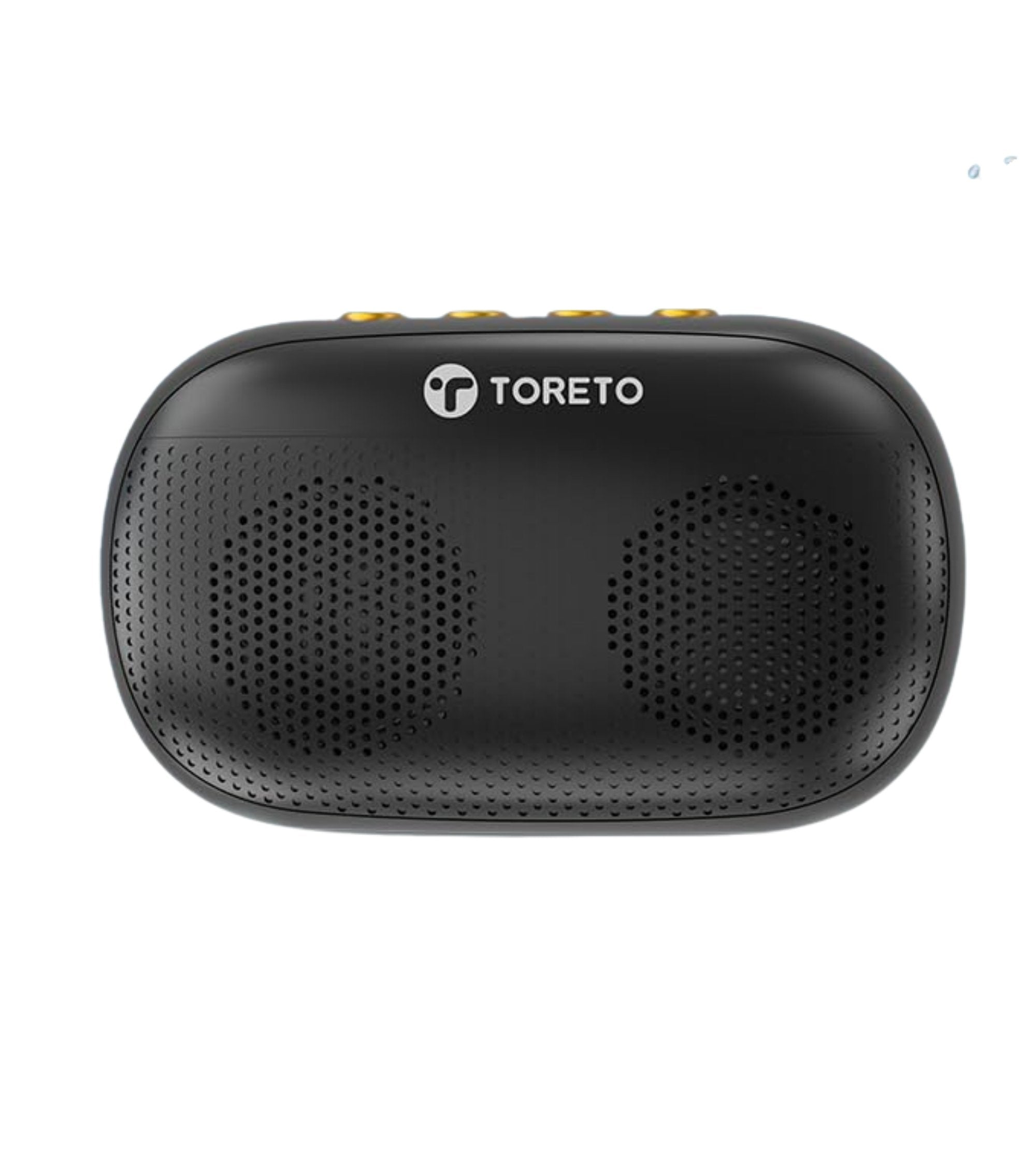 Premsons® Toreto Bang Mini 6W Portable Bluetooth 5.0 Speaker – Dual Audio Drivers, TWS Function, HD Sound, Built-in Mic, Fast Charging with Type-C Cable – Black