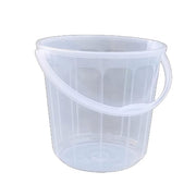 Premsons® White Transparent Plastic Bucket – 16 to 24 Litres | Sturdy, Lightweight & Multipurpose Water Storage Bucket for Bathroom, Kitchen & Household Use