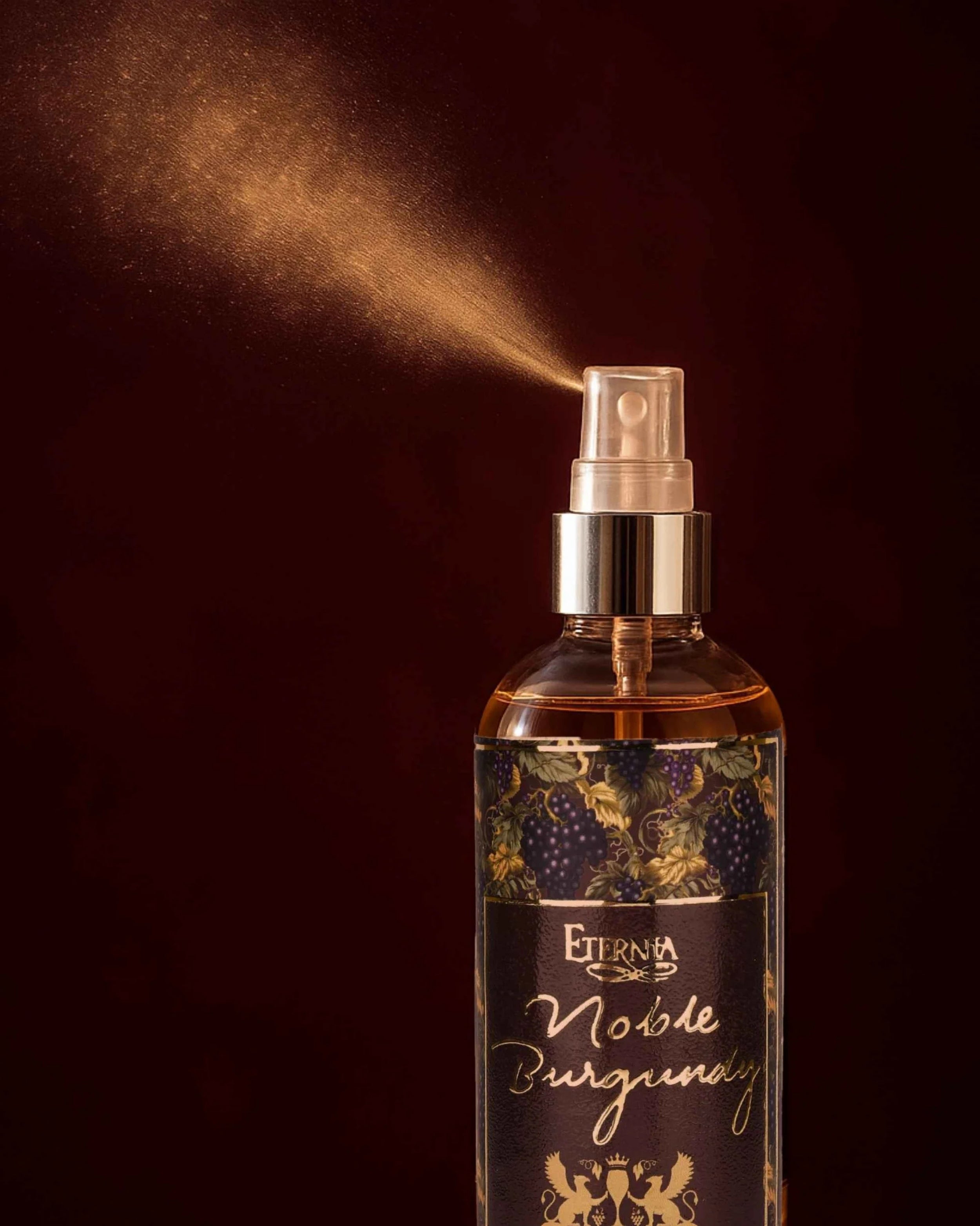 Eternia® Noble Burgundy Room Spray – Rich Oriental & Woody Aroma | Long-Lasting Premium Air Freshener for Home & Office – 200ml