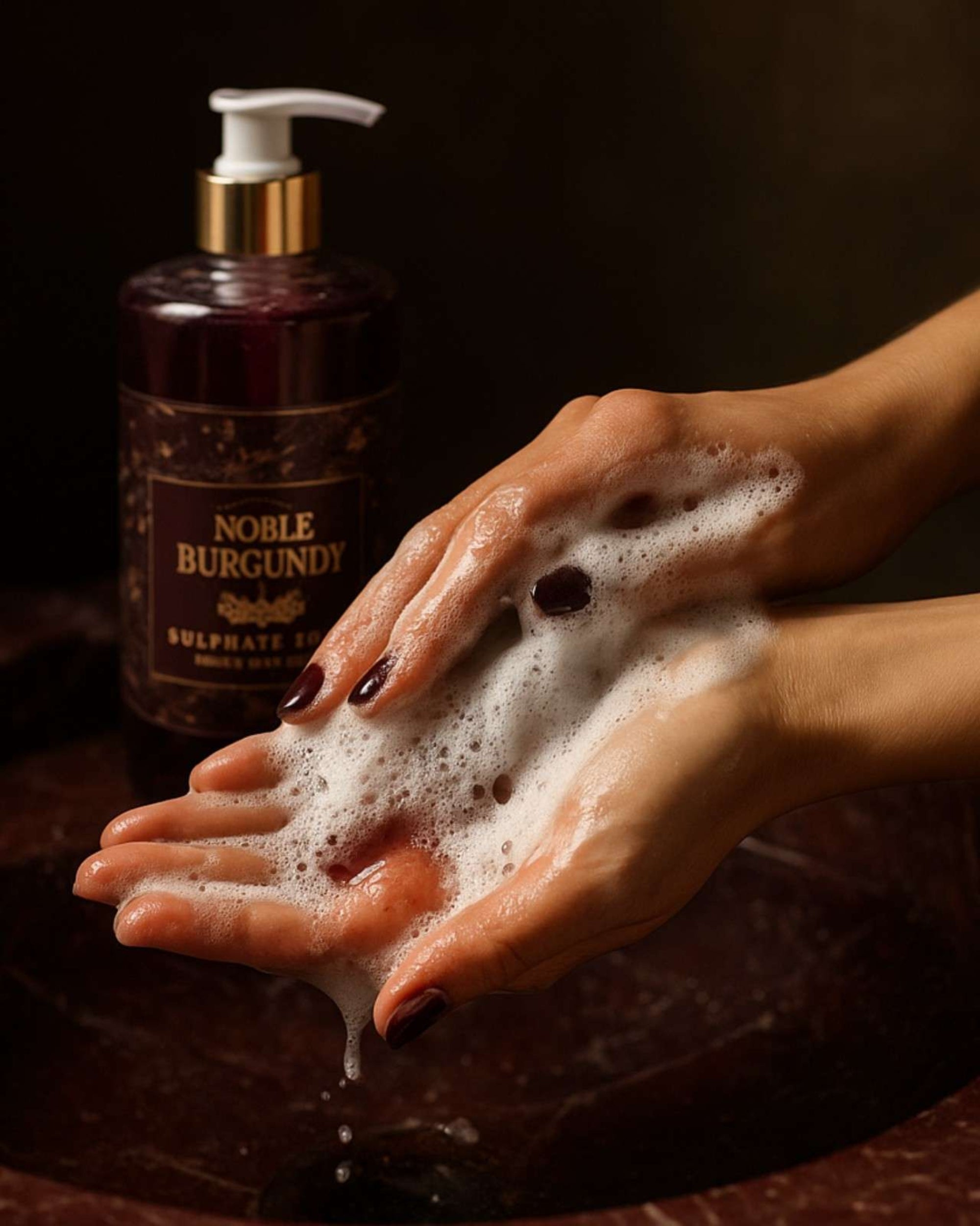 Eternia® Noble Burgundy Sulphate-Free Luxury Handwash – Gentle & Moisturizing, Premium Fragrance