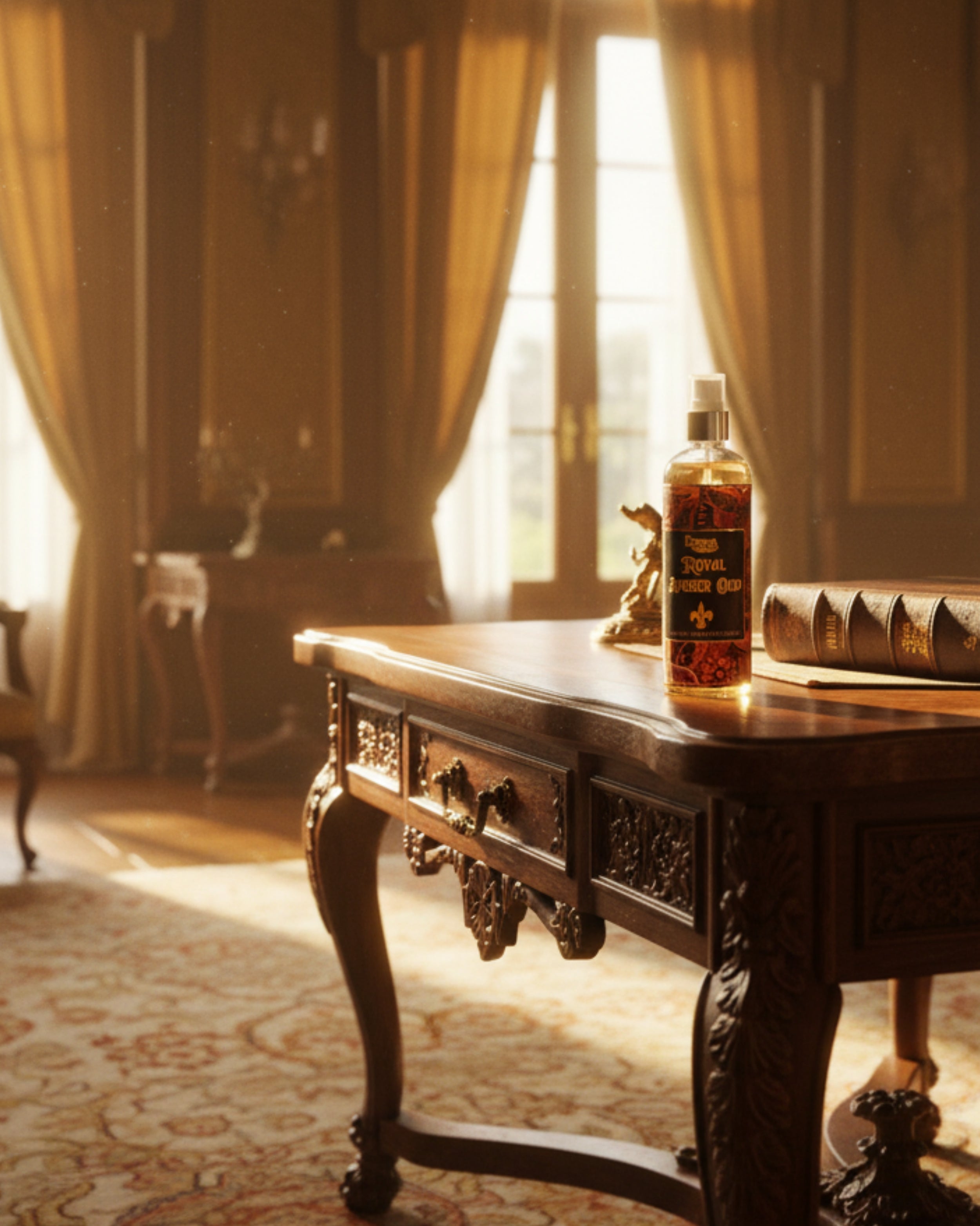 Eternia® Royal Amber Oud Room Spray – Warm Woody & Amber Aroma | Long-Lasting Premium Air Freshener for Home, Office & Living Spaces – 200ml