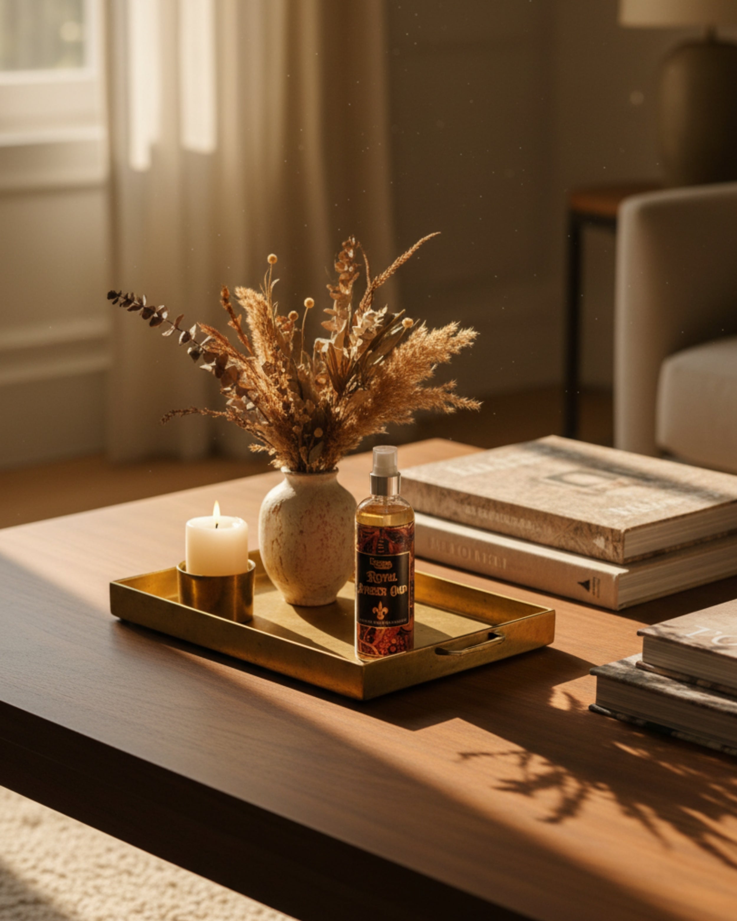 Eternia® Royal Amber Oud Room Spray – Warm Woody & Amber Aroma | Long-Lasting Premium Air Freshener for Home, Office & Living Spaces – 200ml