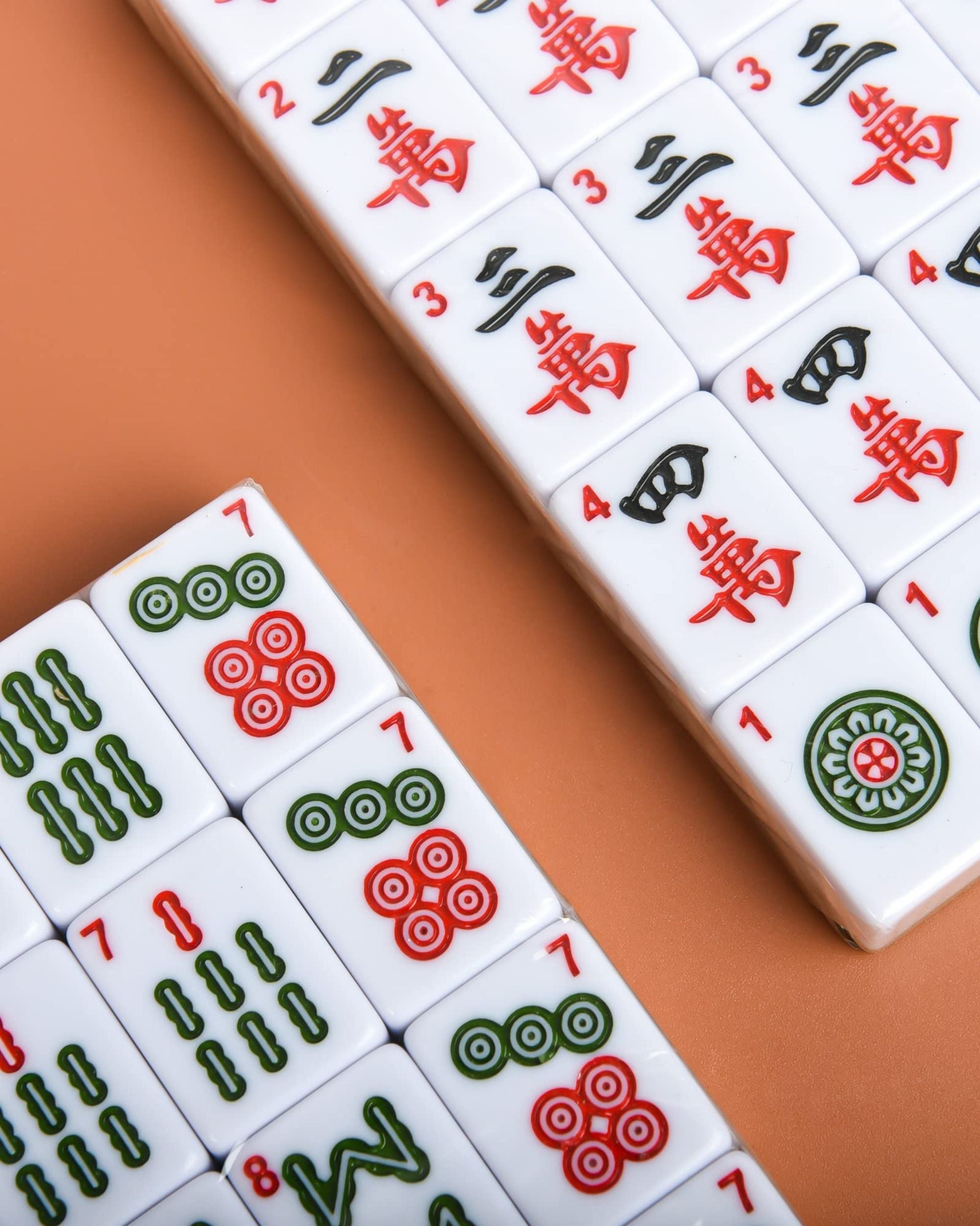 Premsons® Complete American Mahjong Set - Classic White Tiles – Tiles, Racks, Pushers, Dice, Beginner Guide & Storage Carry Bag – Portable Travel Game Kit (Copy)