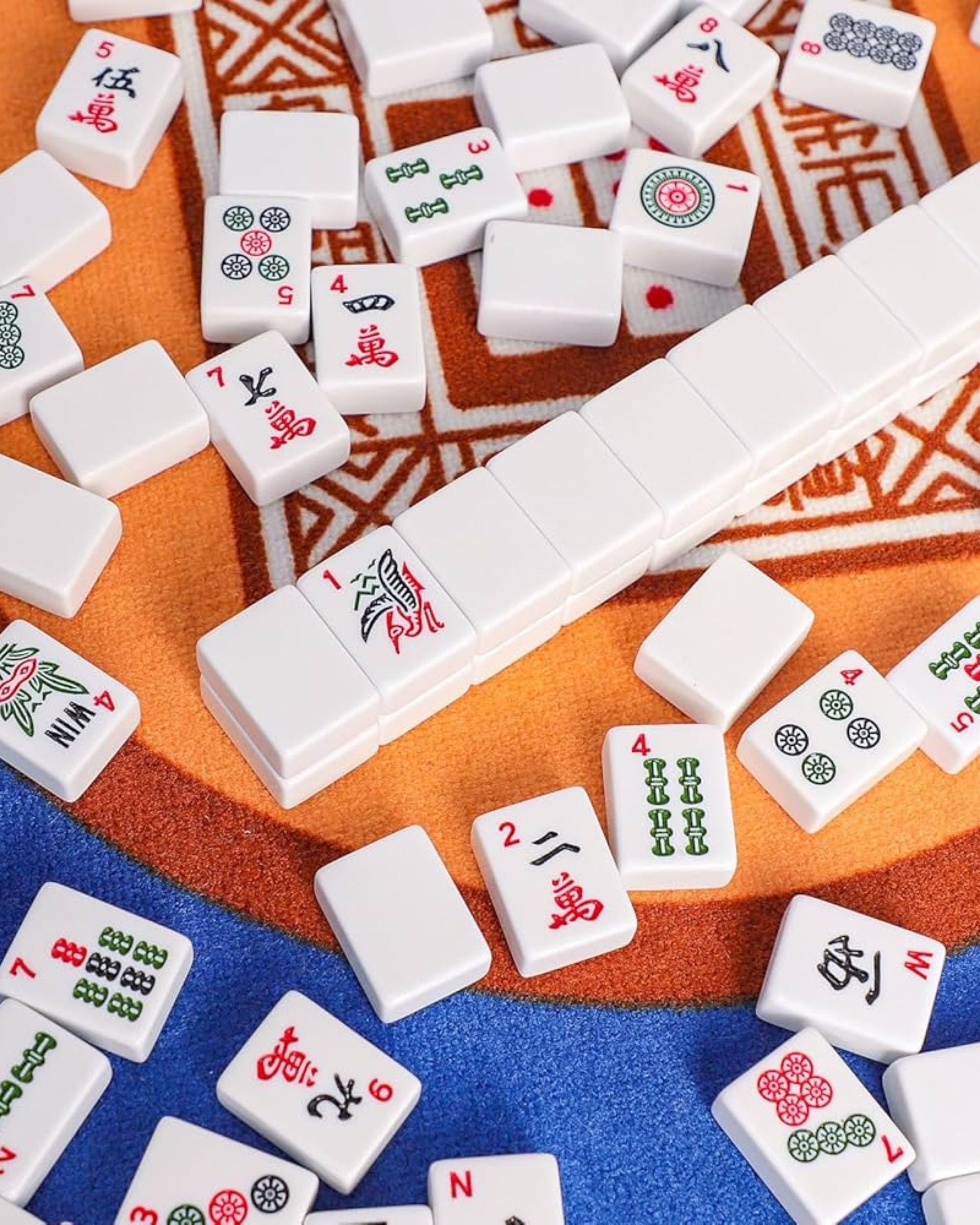 Premsons® Complete American Mahjong Set - Classic White Tiles – Tiles, Racks, Pushers, Dice, Beginner Guide & Storage Carry Bag – Portable Travel Game Kit (Copy)