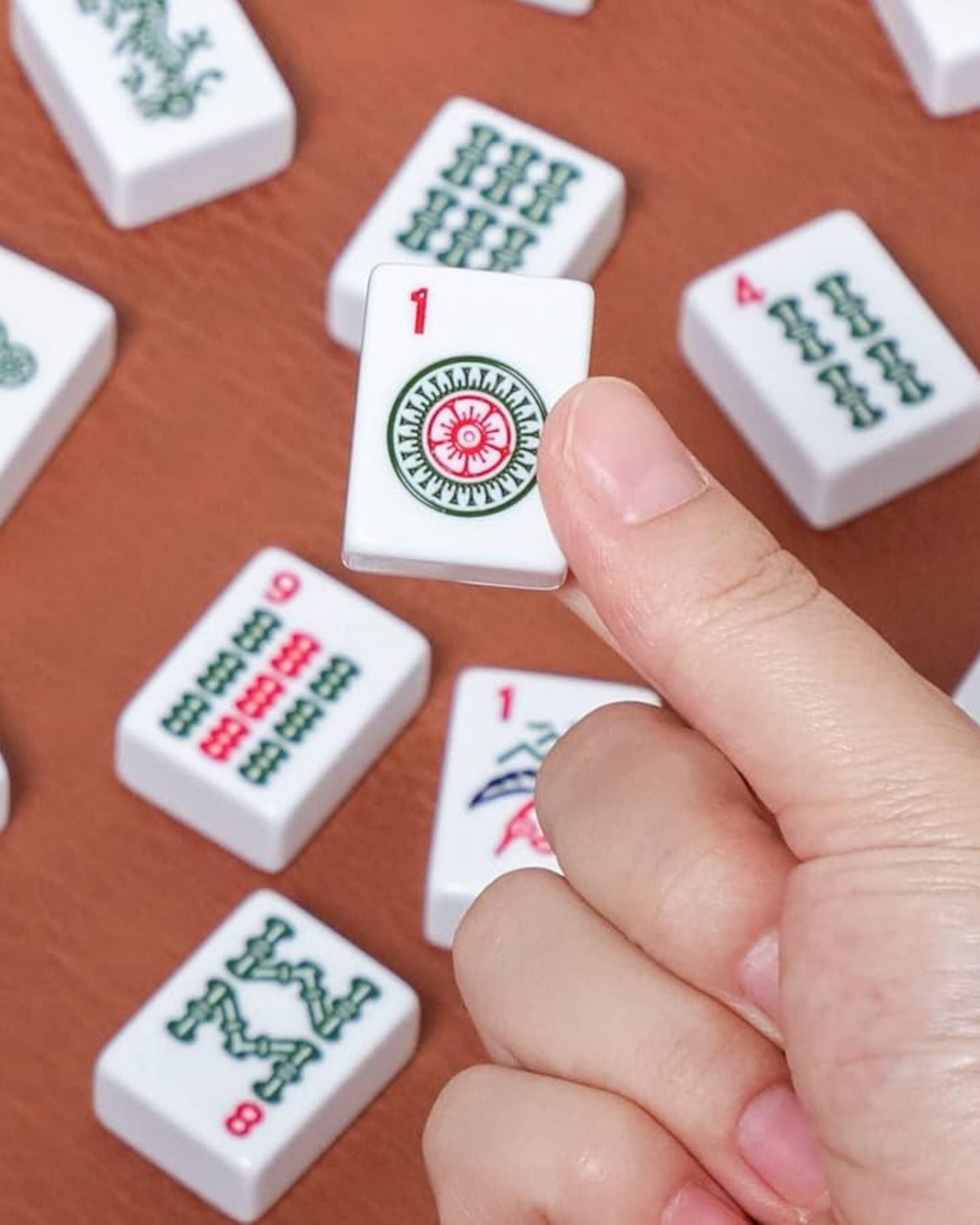 Premsons® Complete American Mahjong Set - Classic White Tiles – Tiles, Racks, Pushers, Dice, Beginner Guide & Storage Carry Bag – Portable Travel Game Kit (Copy)