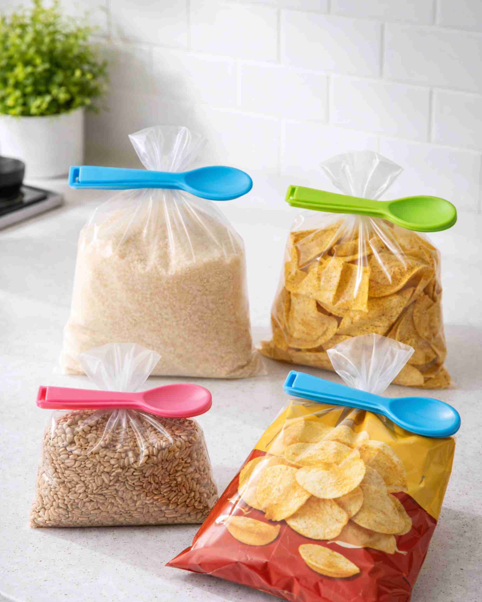 Premsons® Sealing Clips for Food Bags – Reusable Airtight Snack & Storage Bag Clips, Multipurpose Kitchen Organizer Clips (Set of 3 packs)