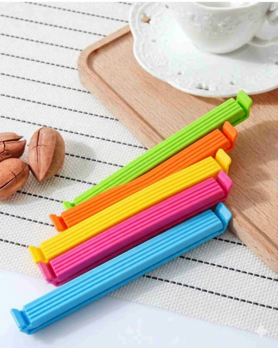 Premsons® Sealing Clips for Food Bags – Reusable Airtight Snack & Storage Bag Clips, Multipurpose Kitchen Organizer Clips (Set of 3 packs)