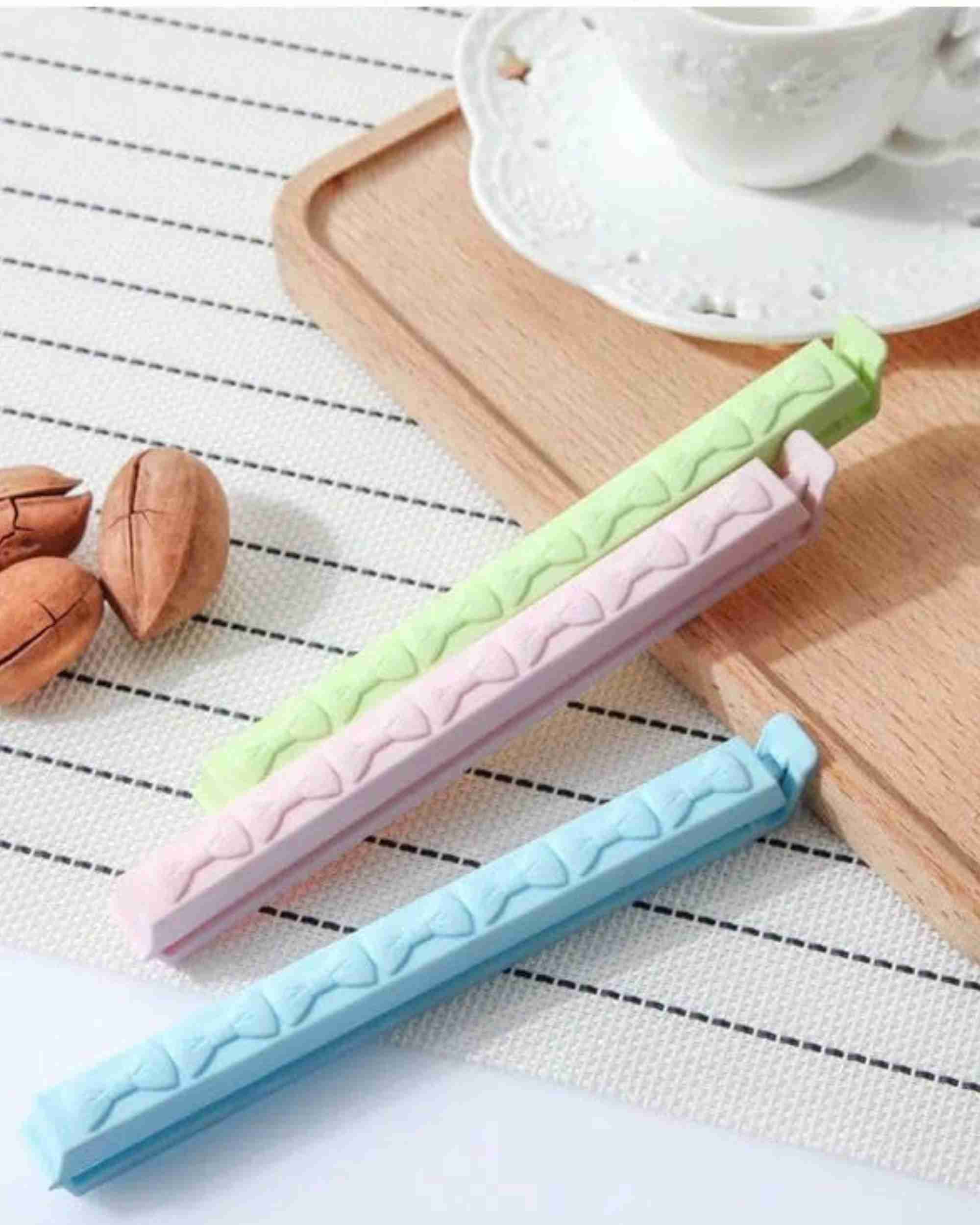 Premsons® Sealing Clips for Food Bags – Reusable Airtight Snack & Storage Bag Clips, Multipurpose Kitchen Organizer Clips (Set of 3 packs)