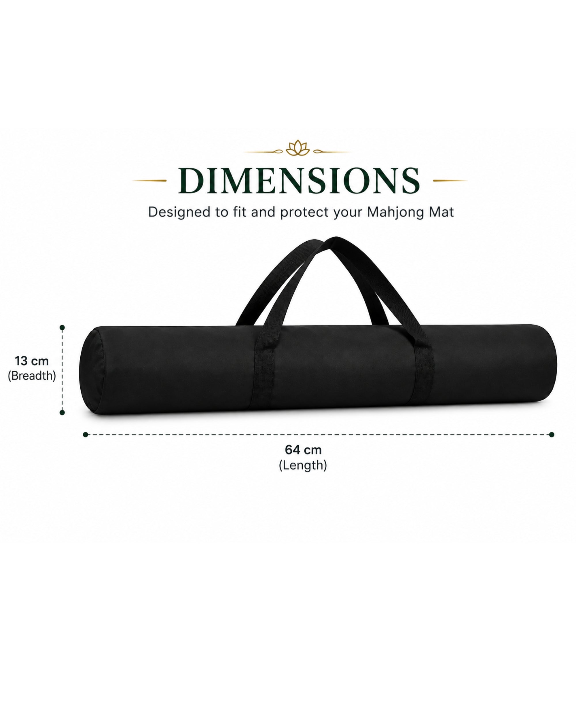 Premsons® Premium Mahjong Mat Carry Bag – Stylish, Durable & Easy Storage for Mahjong Playing Mats