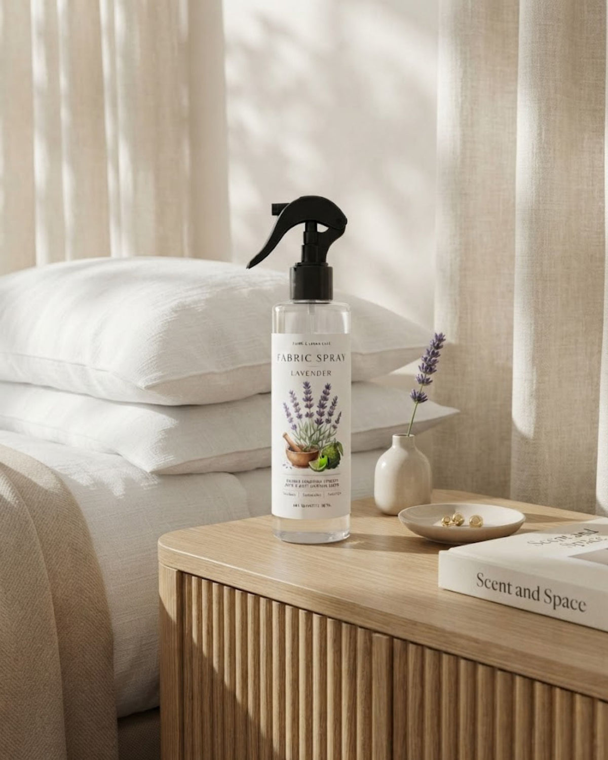 Premsons® Lavender Fabric Perfume Spray – Premium Freshener for Clothes & Household Fabrics.