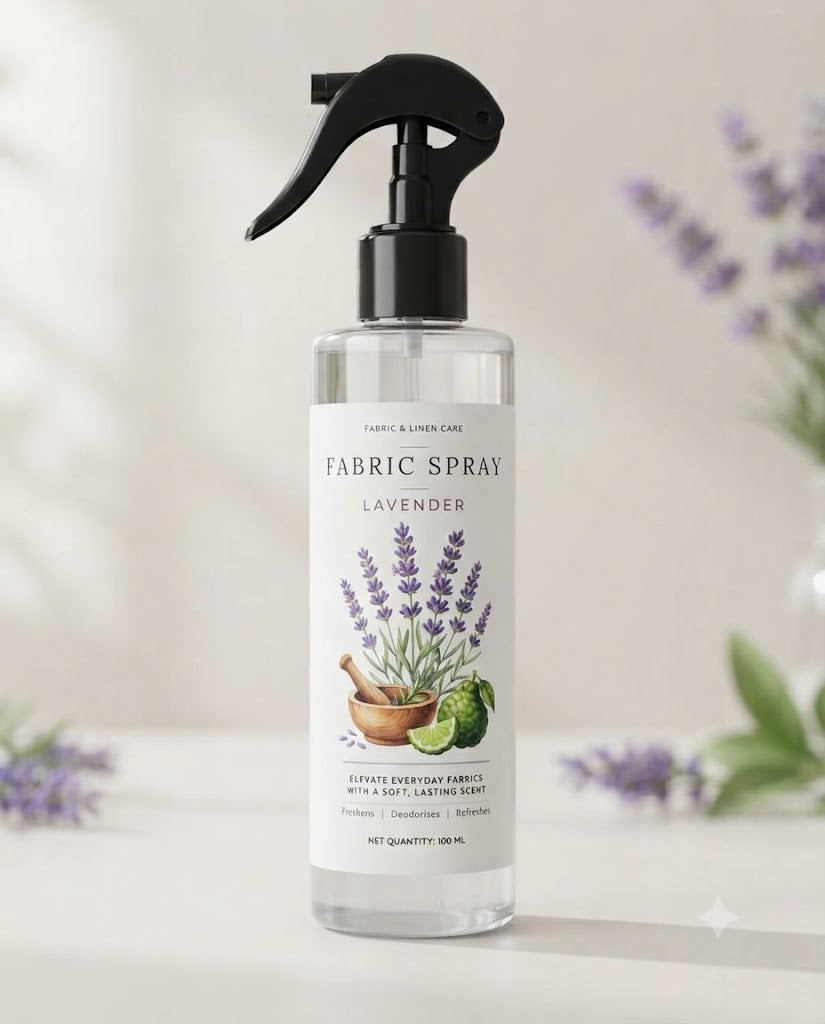 Premsons® Lavender Fabric Perfume Spray – Premium Freshener for Clothes & Household Fabrics.